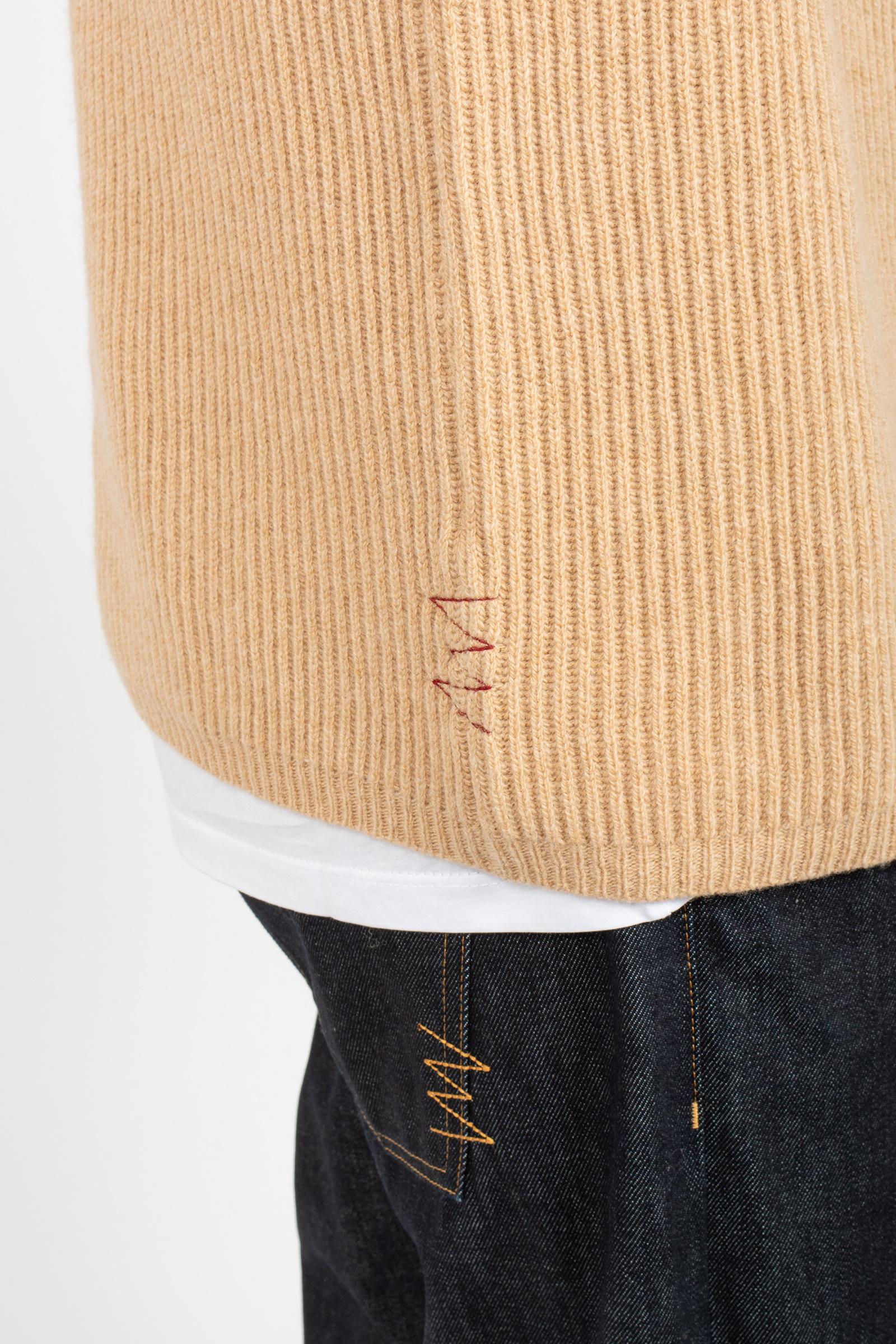 cardigan in lana costa inglese B9F0004 NOCCIOLA AMARANTO