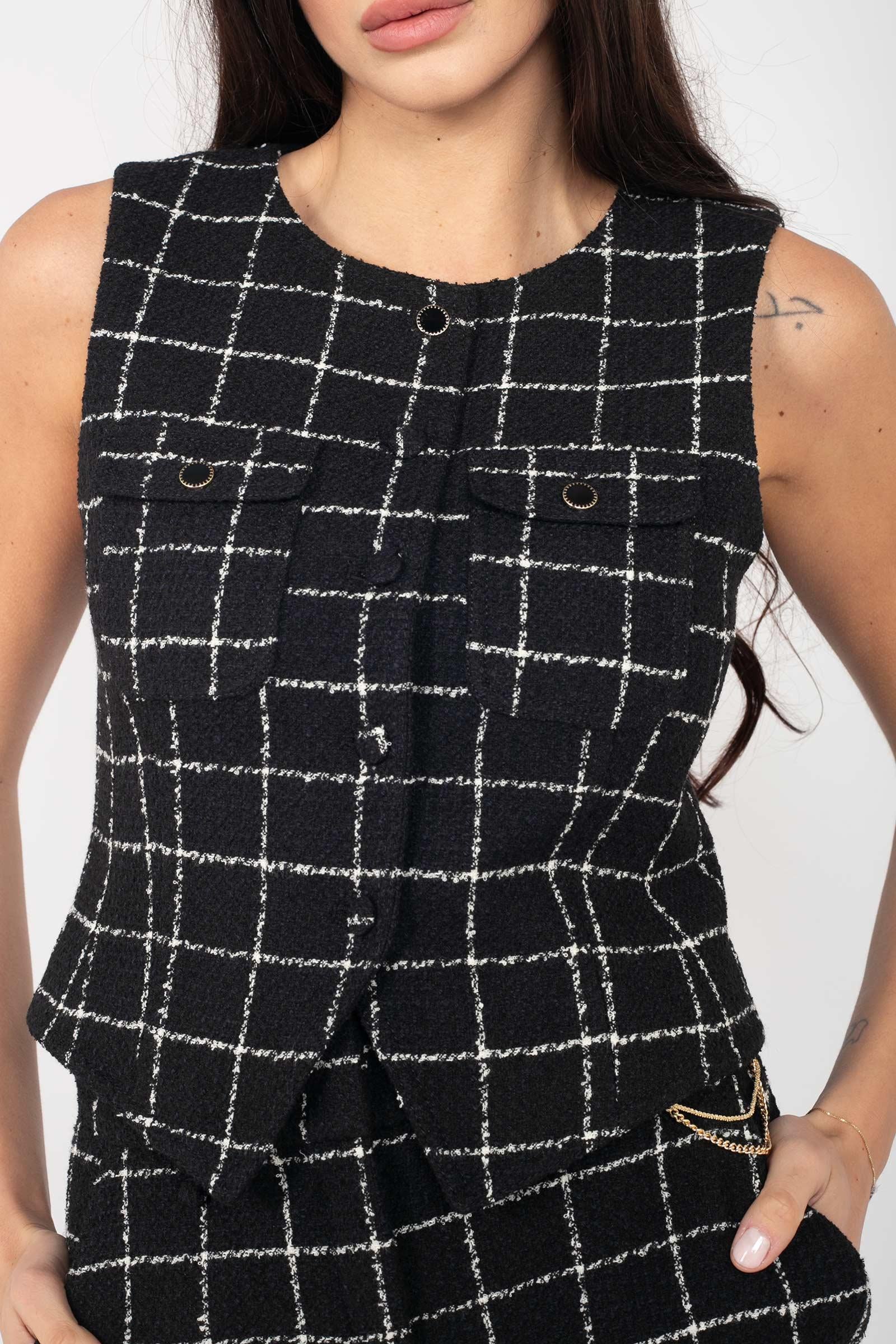 gilet in tweed 'bussola' BUSSOLA 005 MARELLA