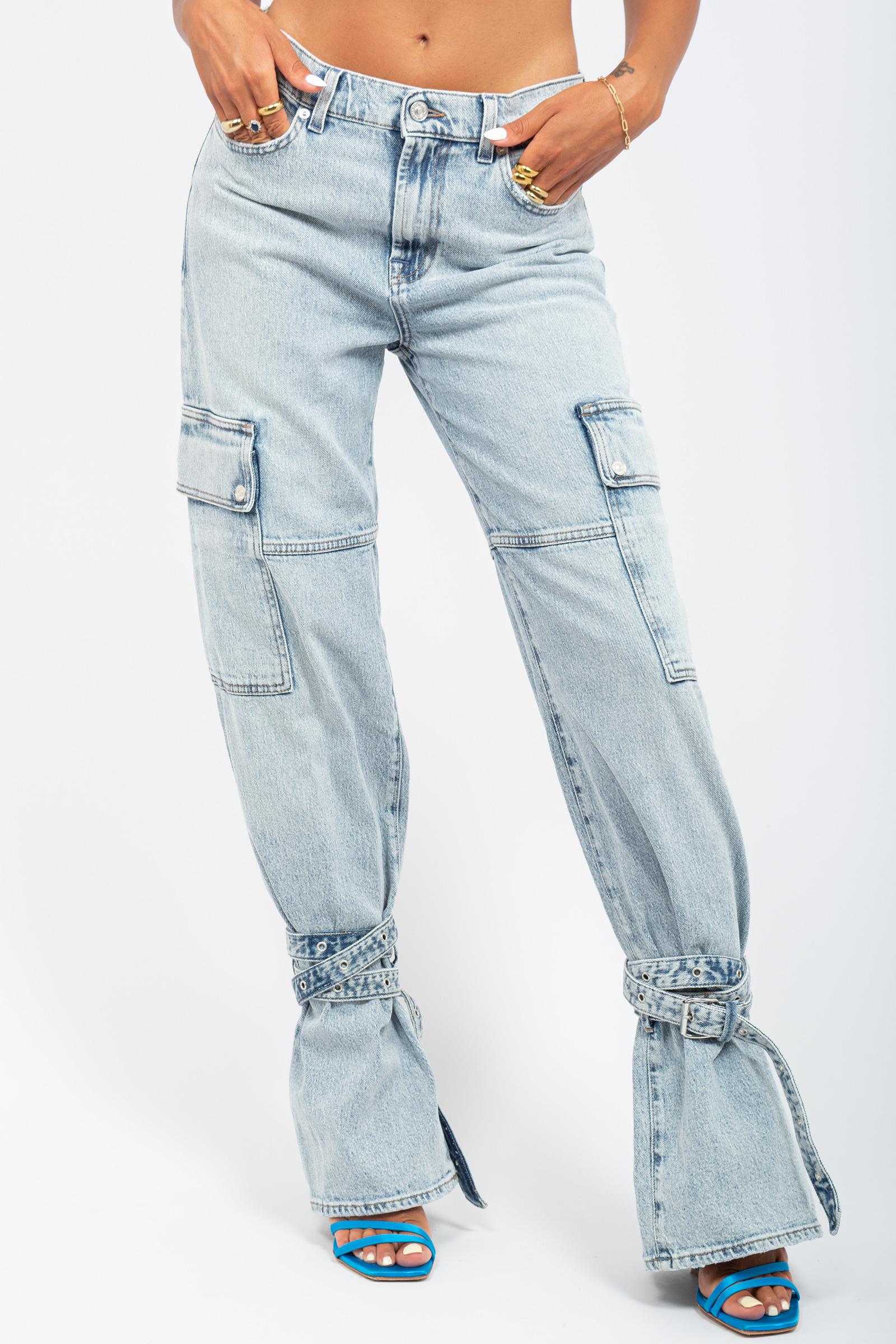 Denim cargo 'the belted' JSCCC100 ARCTICLIGHTBLU 7 FOR ALL MANKIND