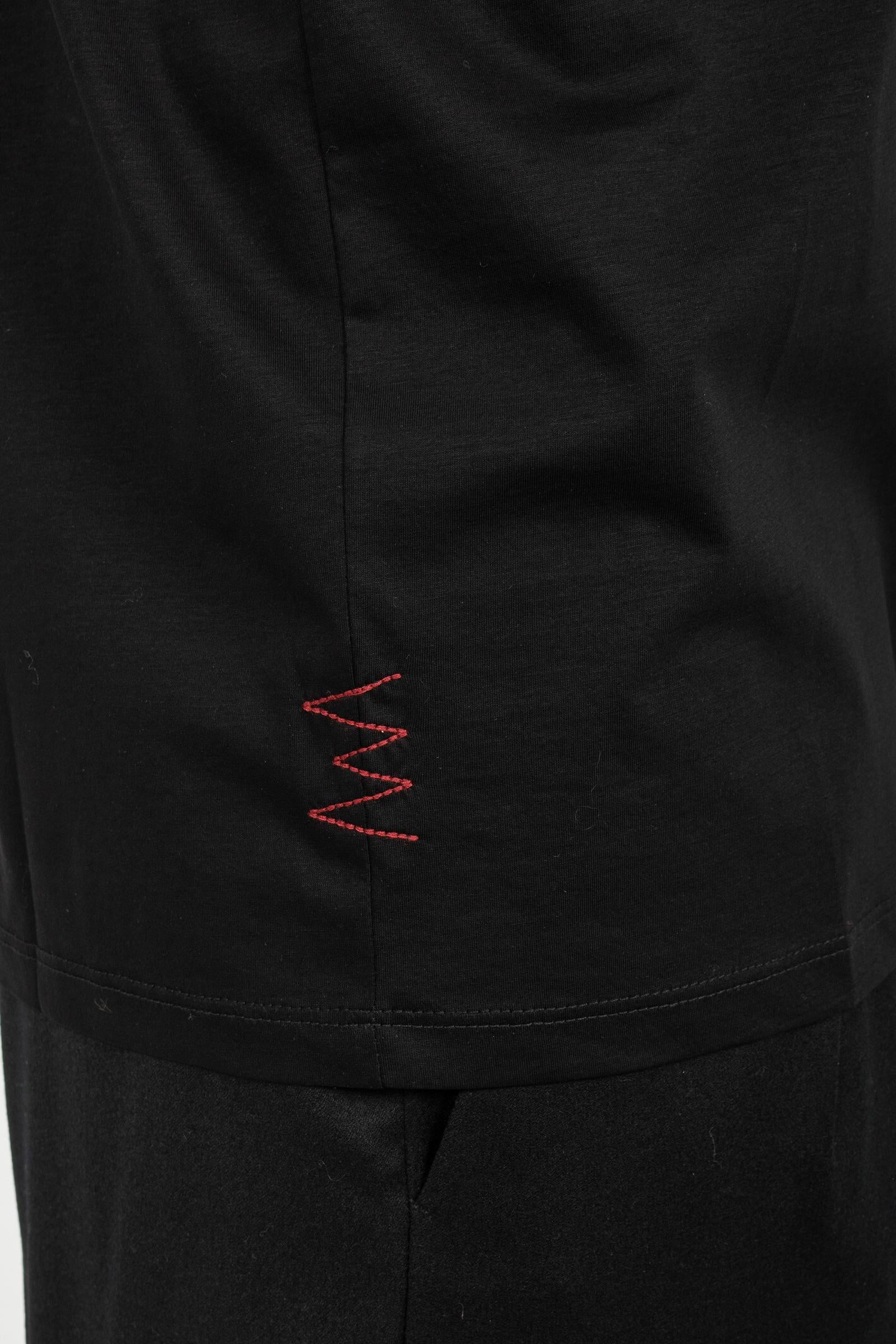 t-shirt in cotone B6F0049 NERO AMARANTO