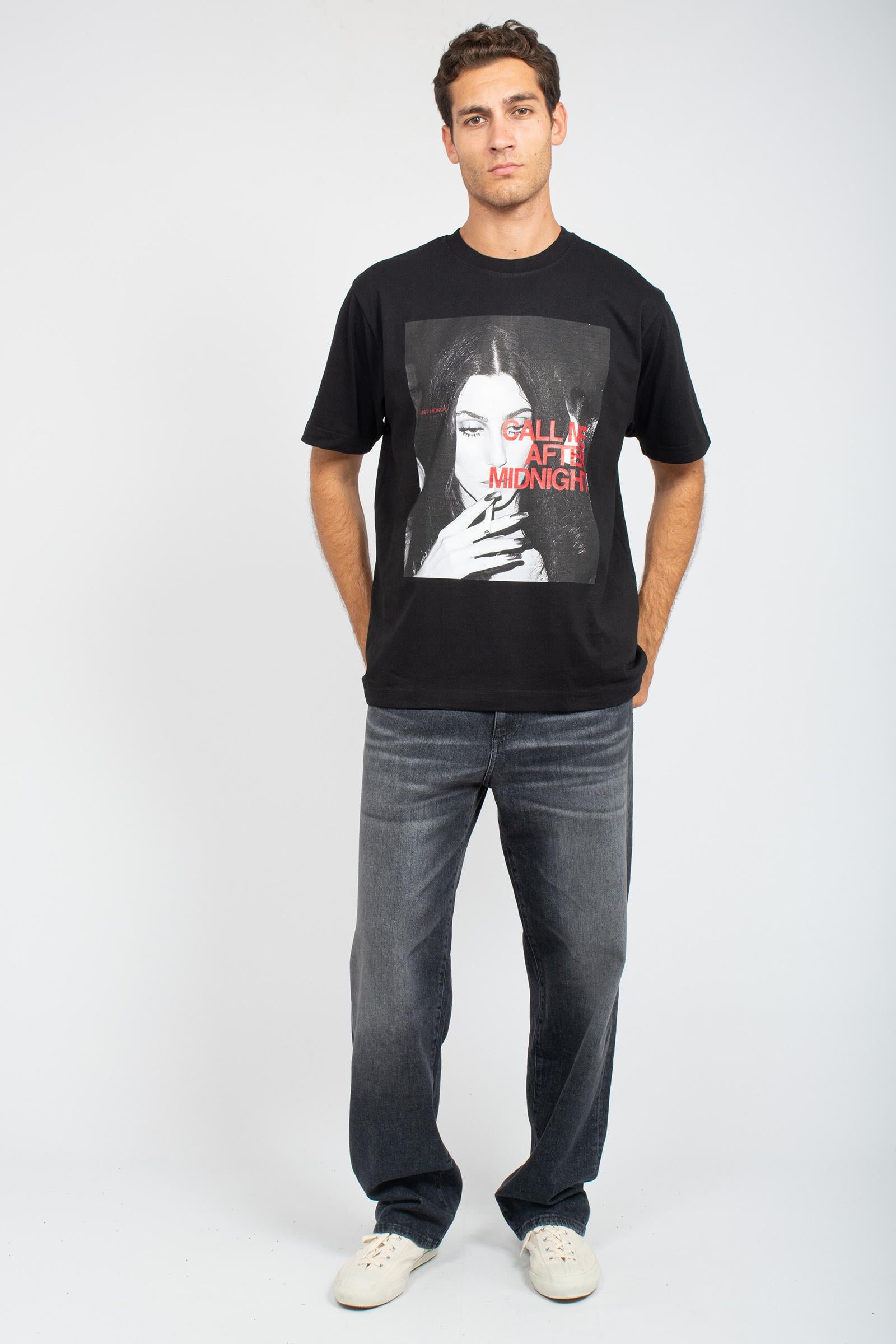 t-shirt oversize in cotone 'cher' TSOVER963CHER BLK ELITE