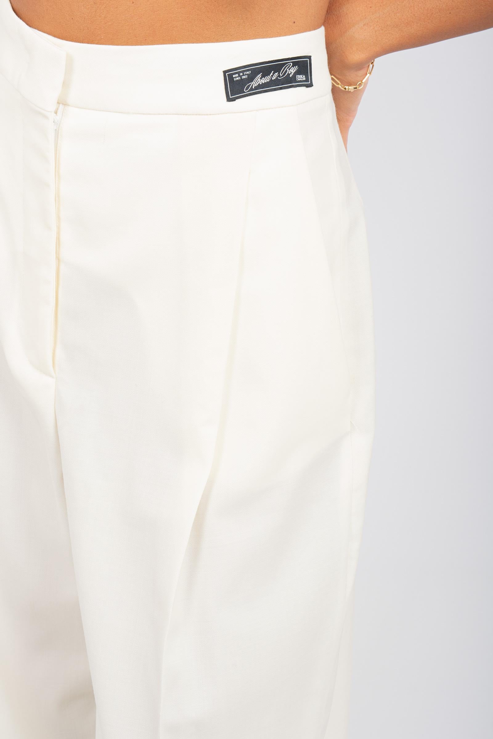 pantalone in fresco lana 'salome' E5WH05 A07 ERIKA CAVALLINI