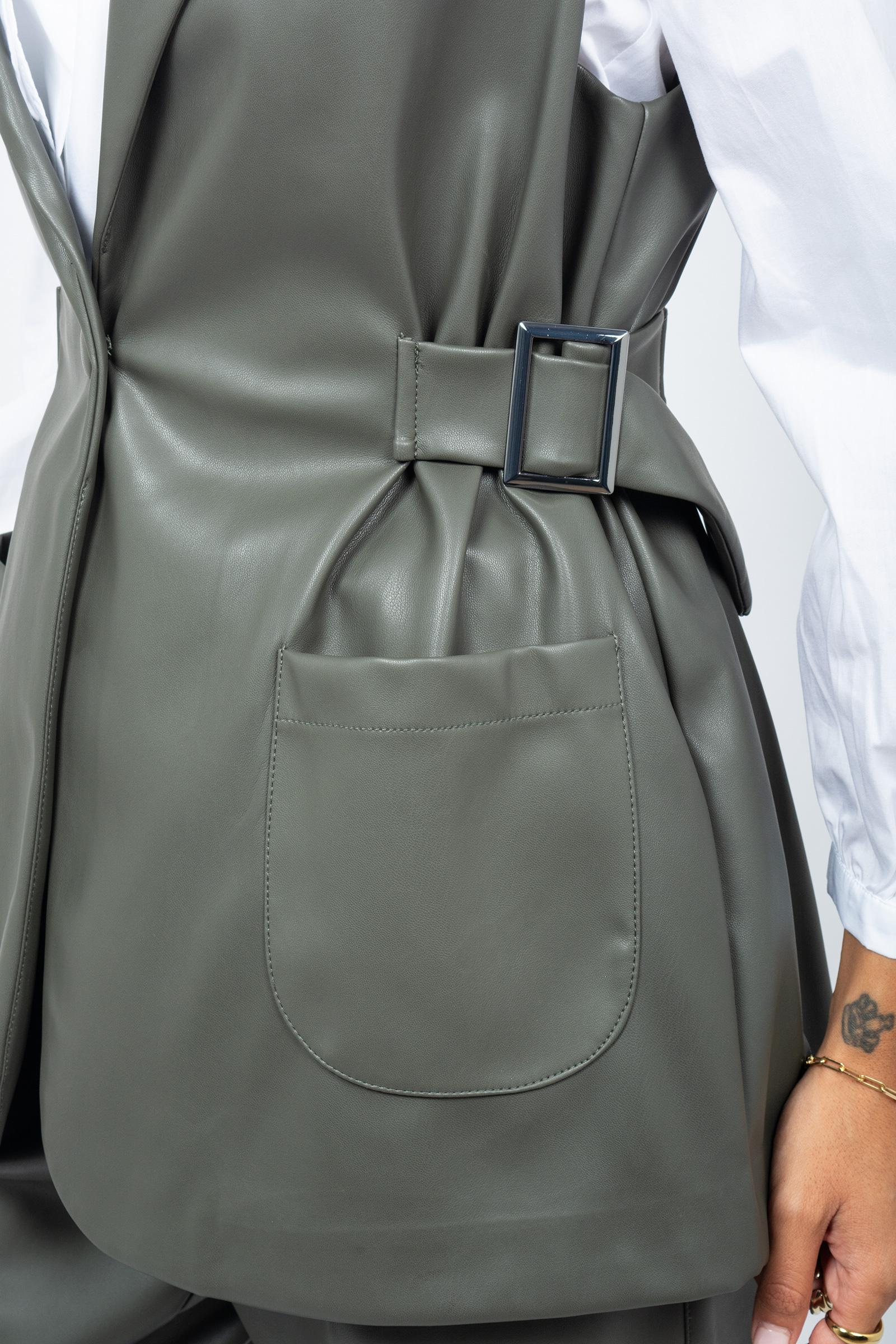 gilet in ecopelle 2416R002964N 25 DIANA GALLESI