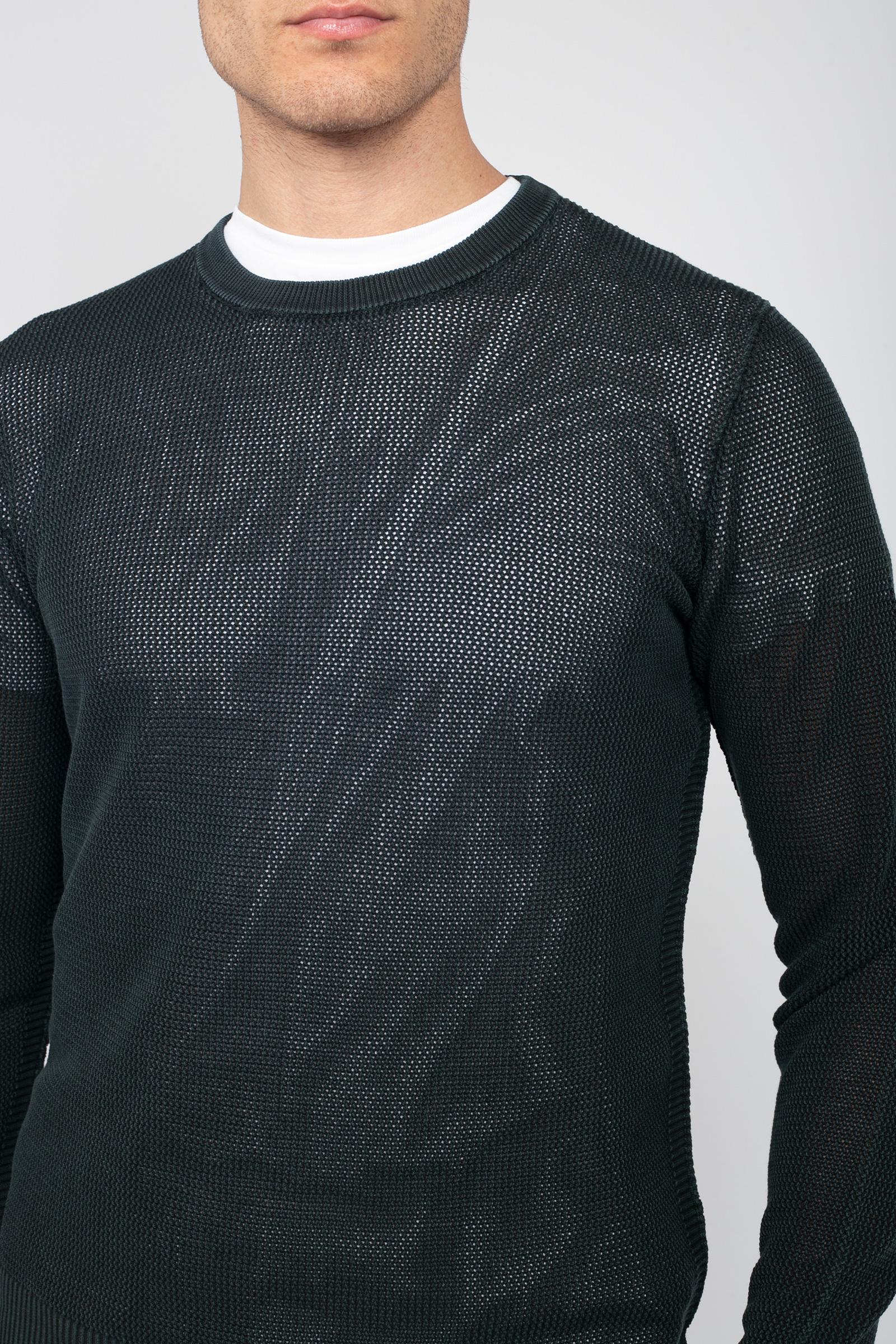 Girocollo in cotone effetto rete RB12101 09 ROBERTO COLLINA