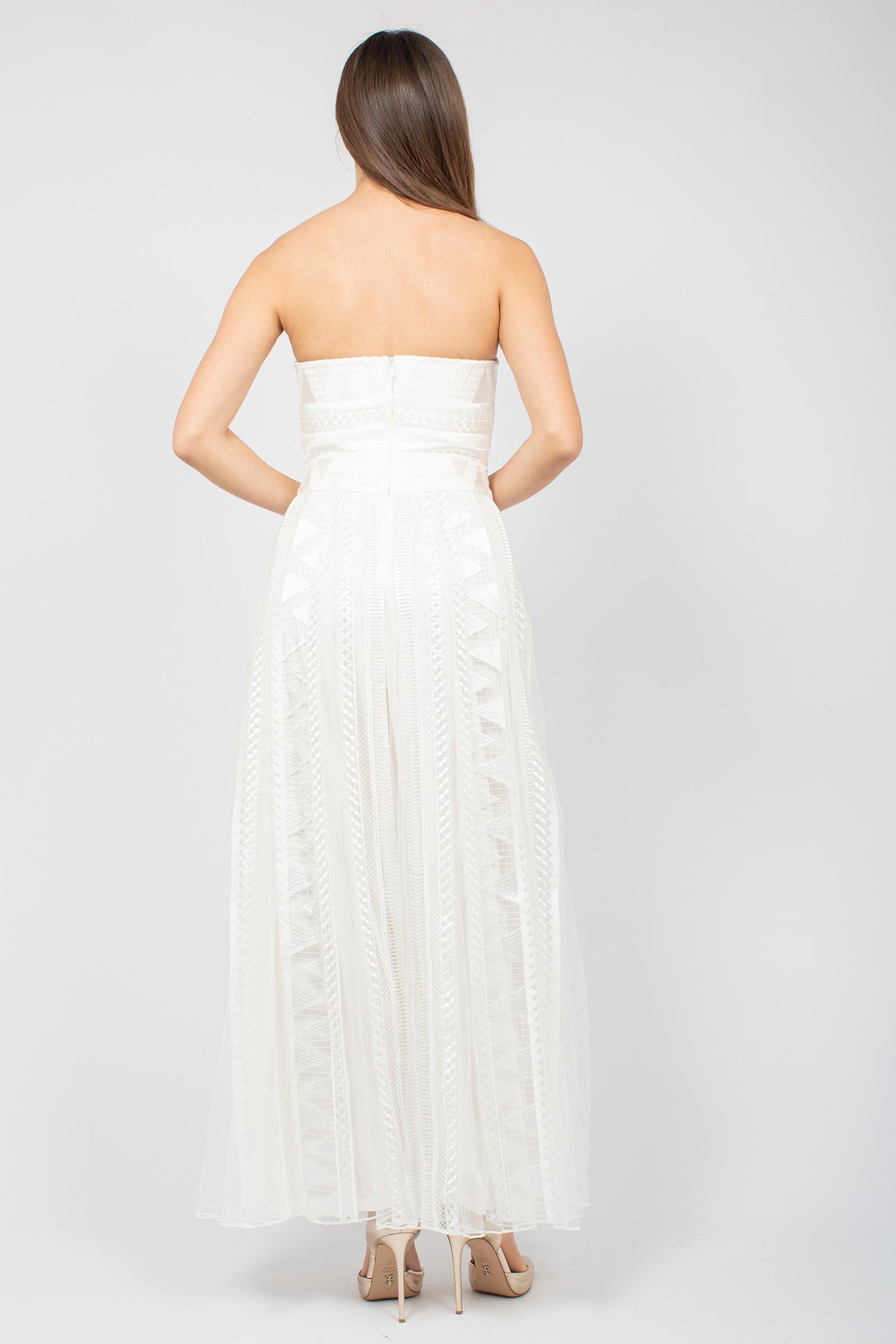 abito longuette con bande in pizzo D46EQ042EN5 MF249 ERMANNO - ERMANNO SCERVINO