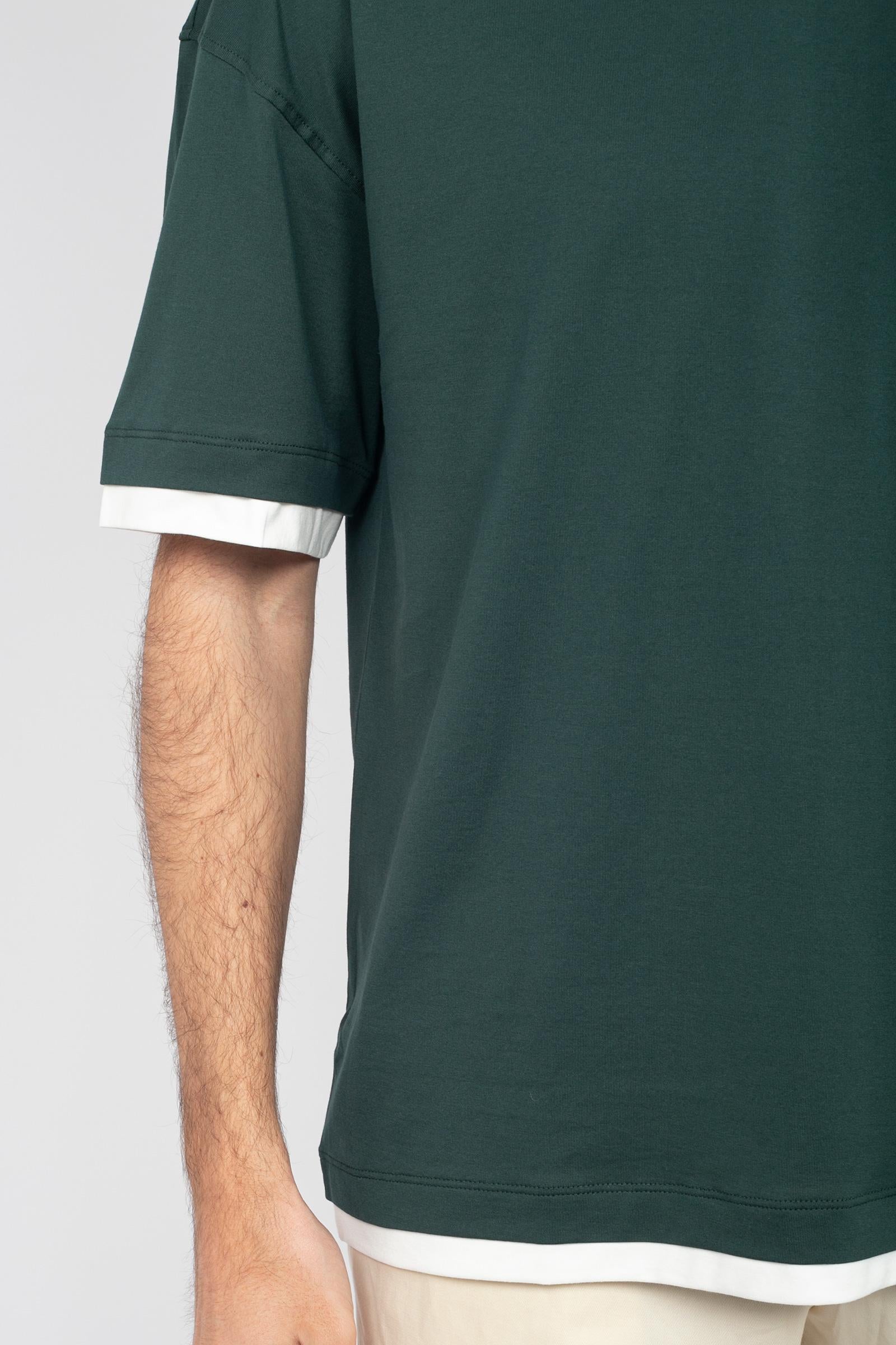 girocollo comfy fit con bordi a contrasto RB52121 26 ROBERTO COLLINA