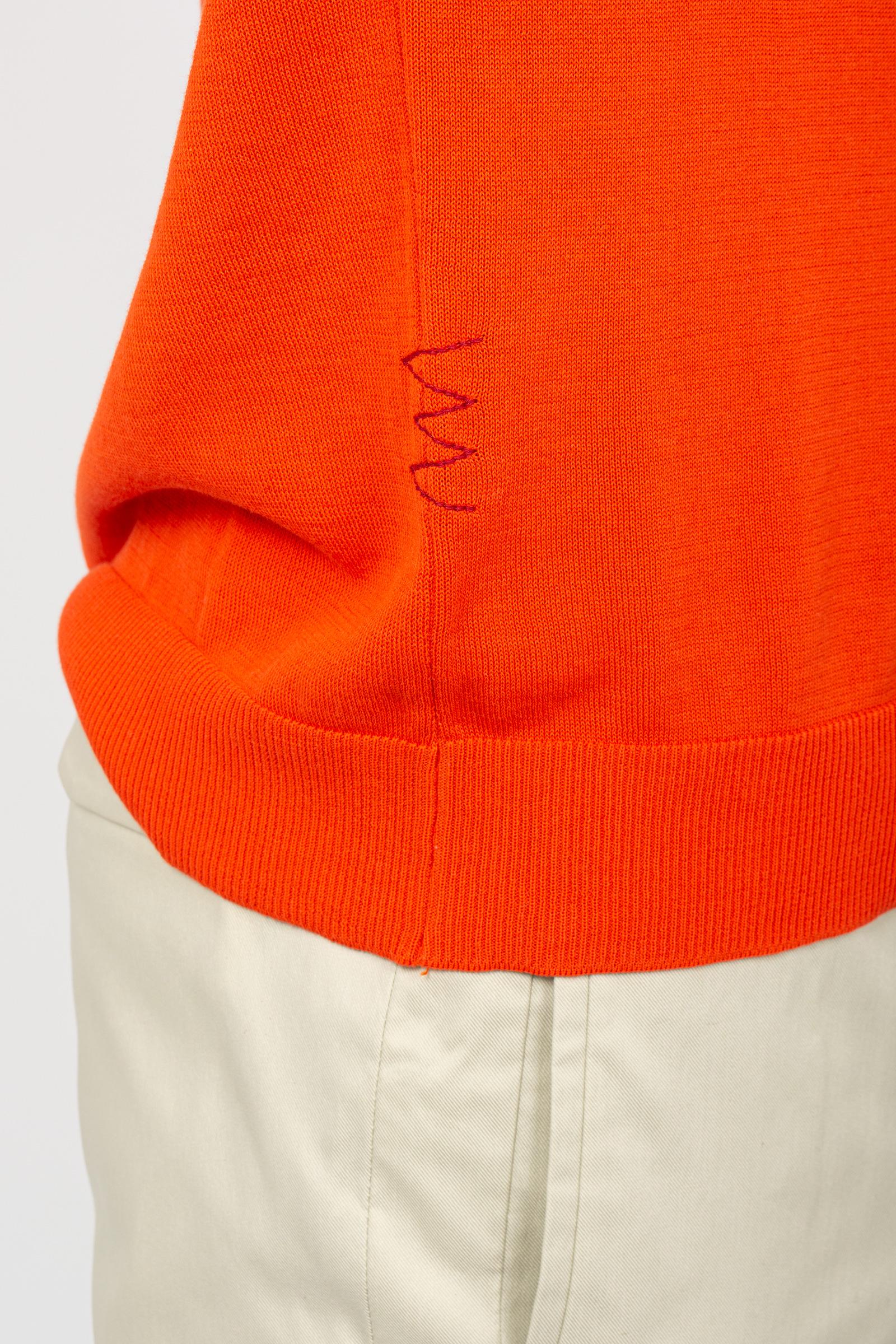 polo in filo di cotone B9D0013D ARANCIO AMARANTO