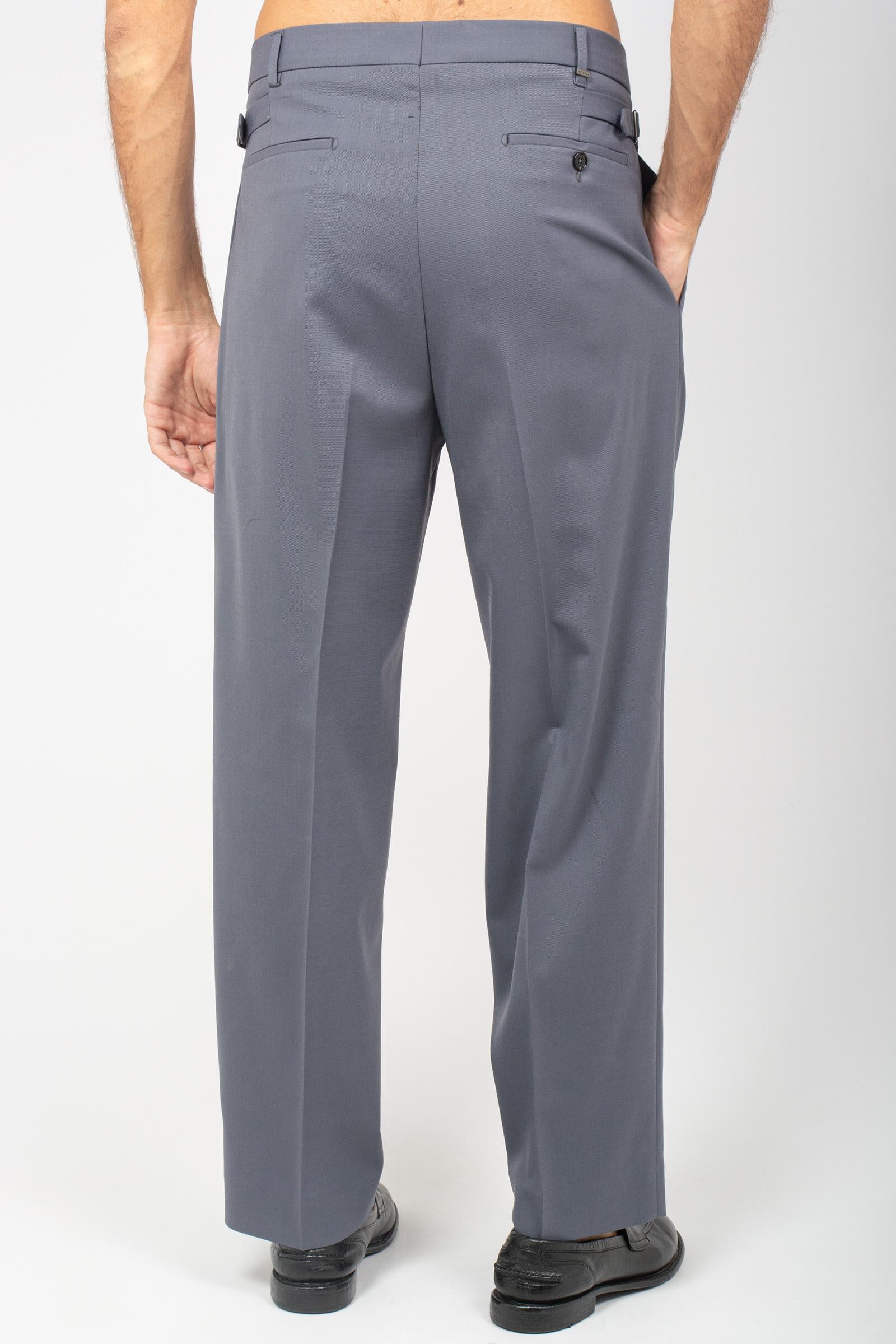 pantalone wide leg in misto lana vergine 'mat' MATWBS FERRO BE ABLE