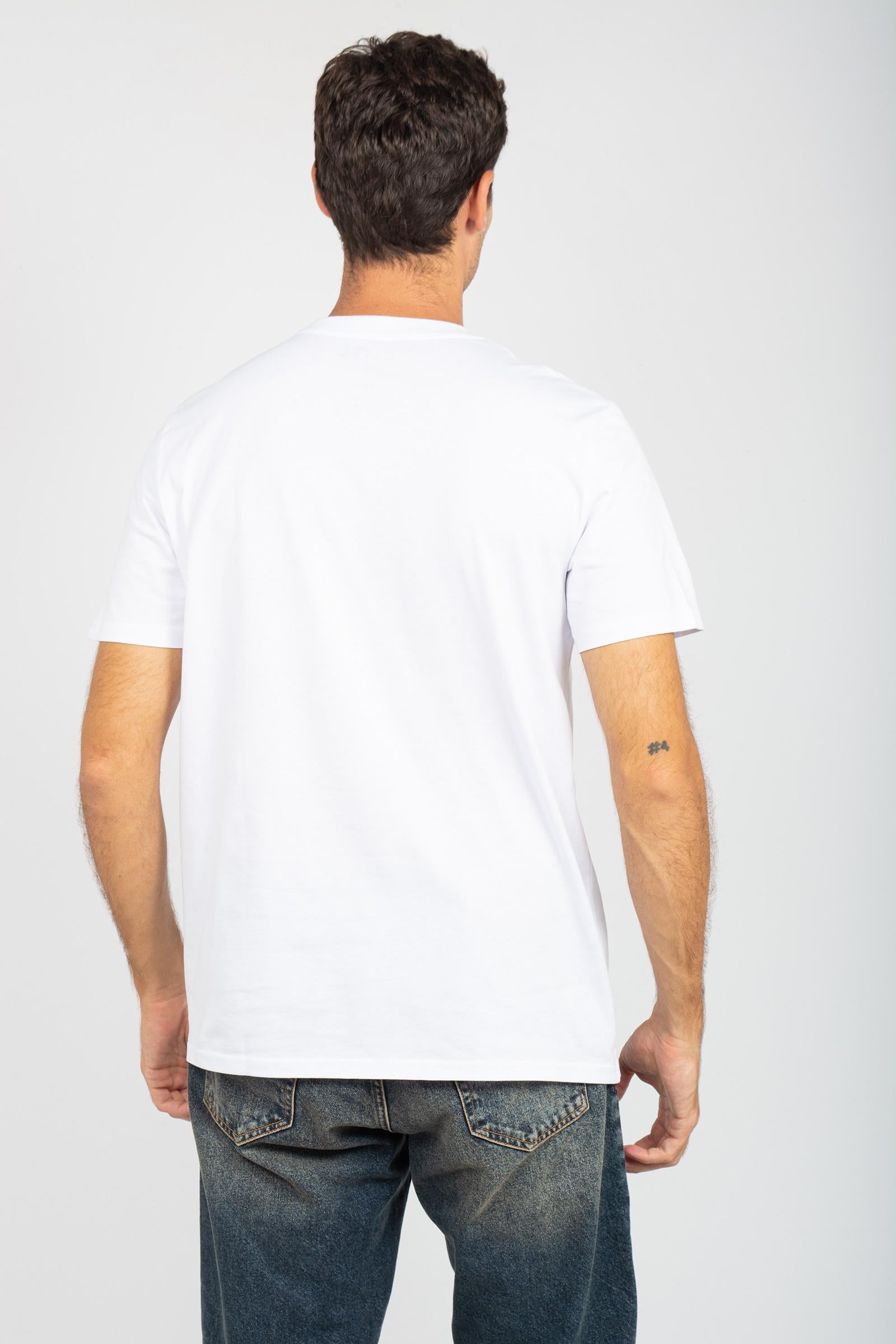 t-shirt in cotone 'breakfast calling' TSBASIC926CALLING WHT ELITE