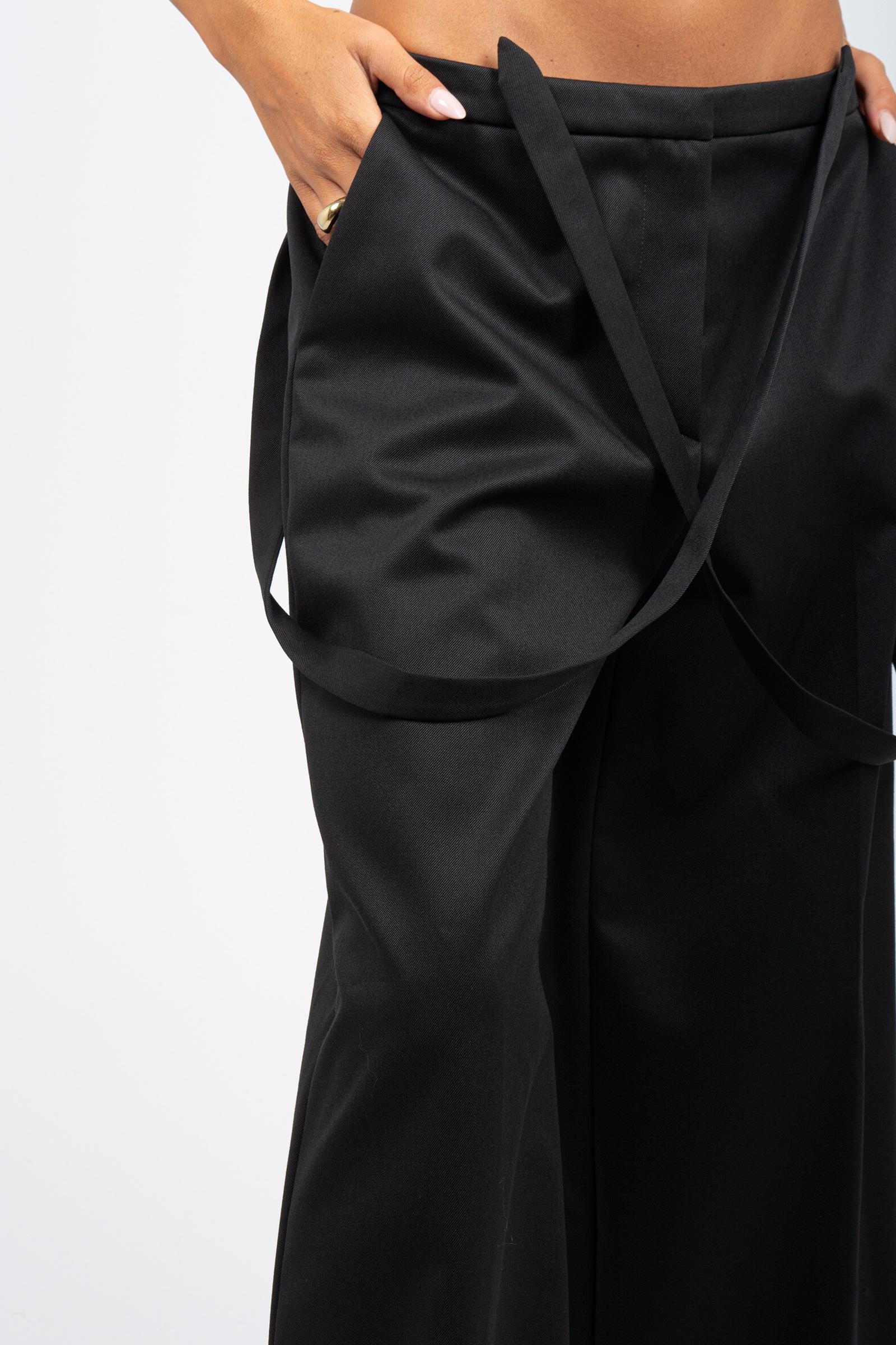 pantalone con bretelle in gabardine di lana 'diana' CDVSDNZX0STD SD740990 PT TORINO