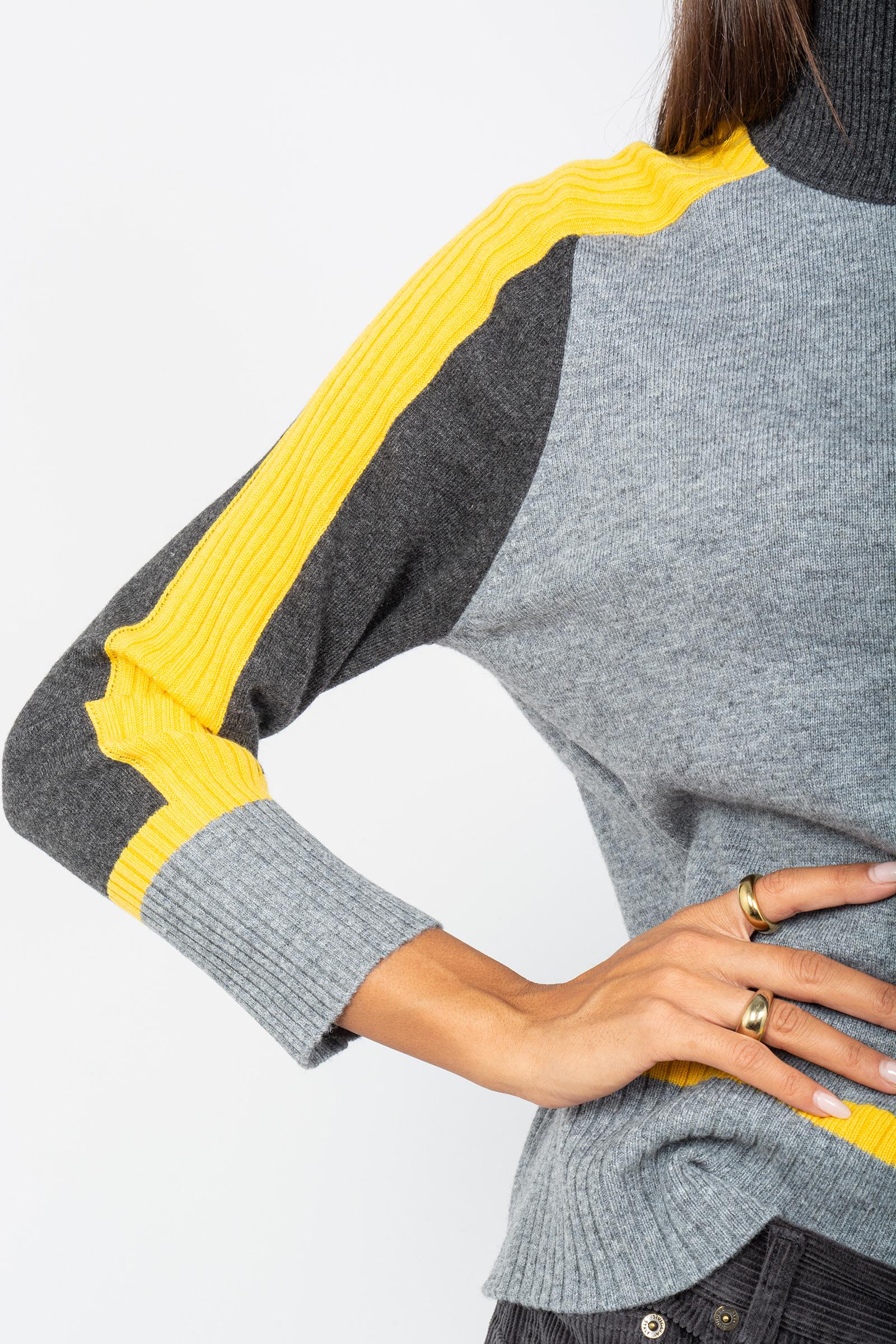 collo alto colorblock in misto lana M191J004921N B2 DIANA GALLESI