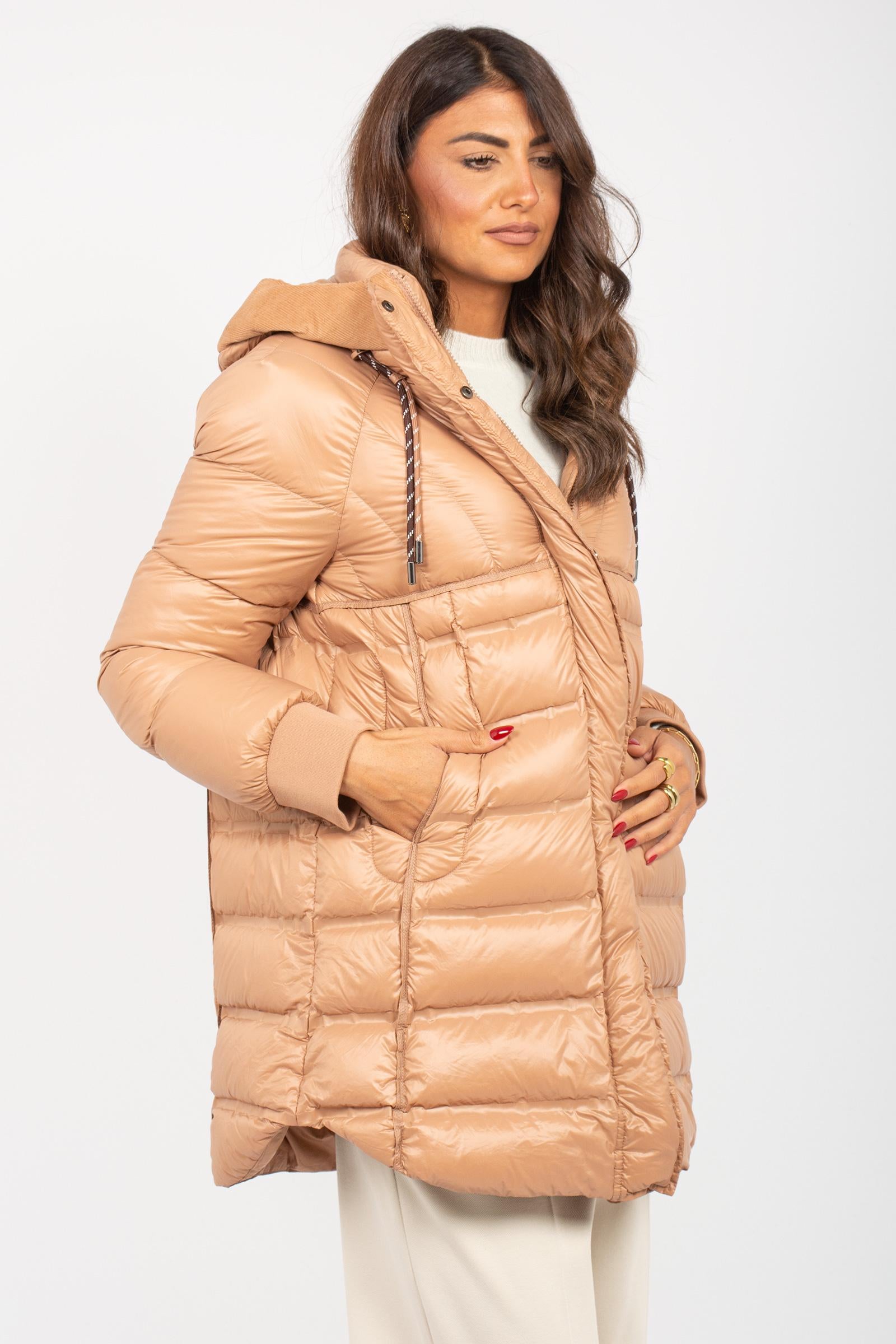 piumino in nylon e velluto PUEBLA ROSA PATRIZIA PARMA