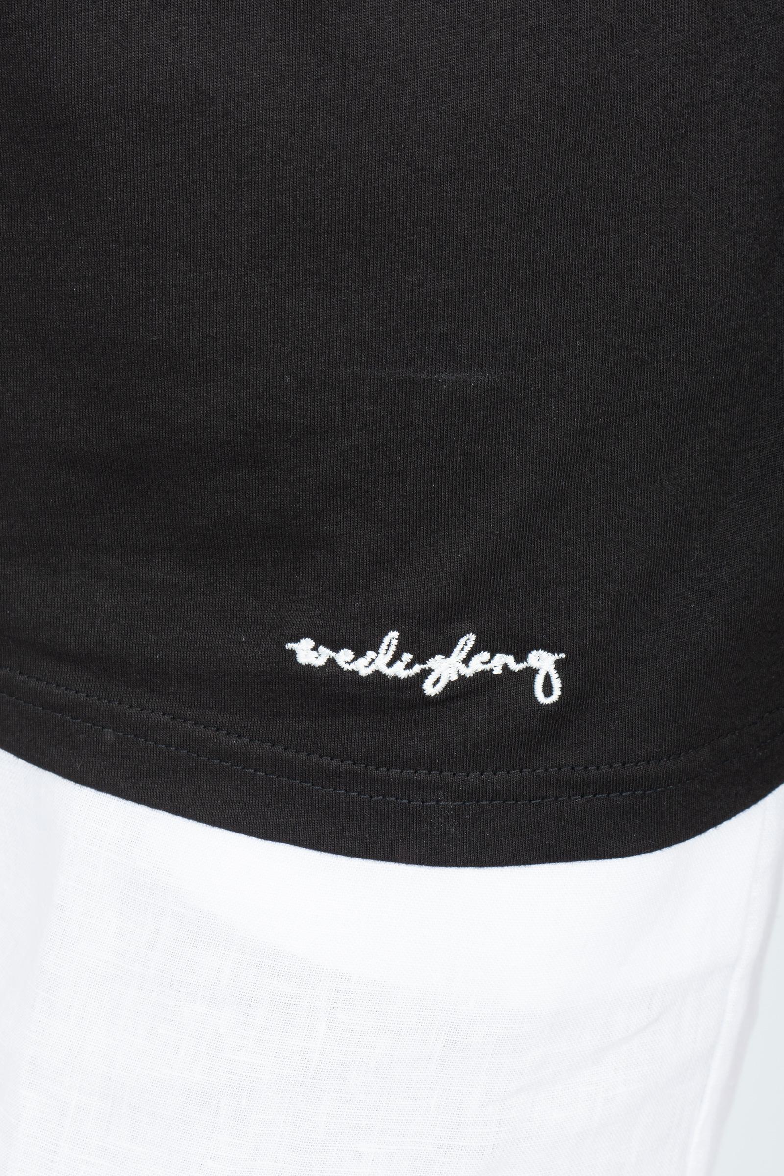 t-shirt in cotone con spalline S25TS01 B126 WEILI ZHENG