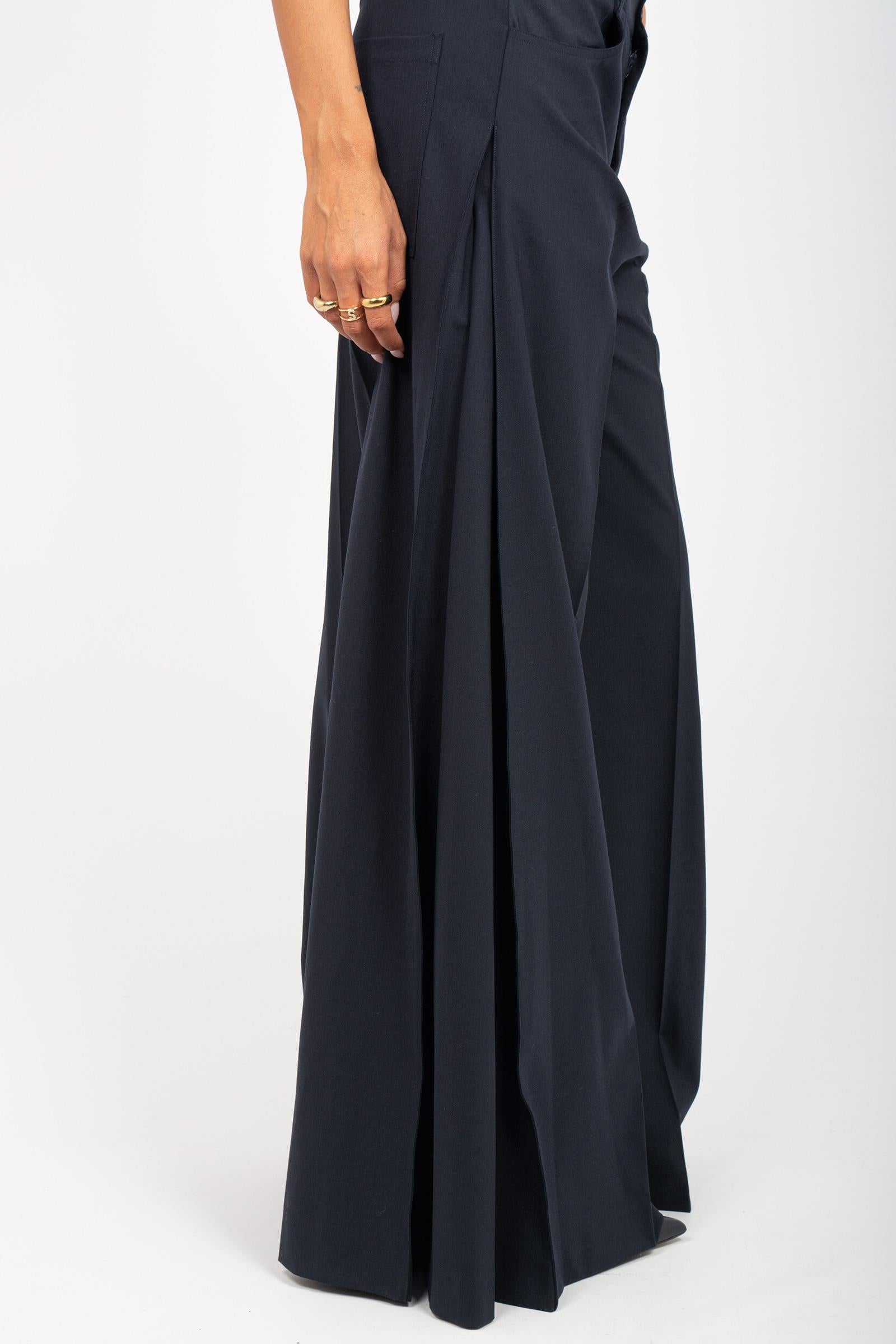 pantalone ampio in misto lana 'daria' Y5WI27 K92 SEMICOUTURE