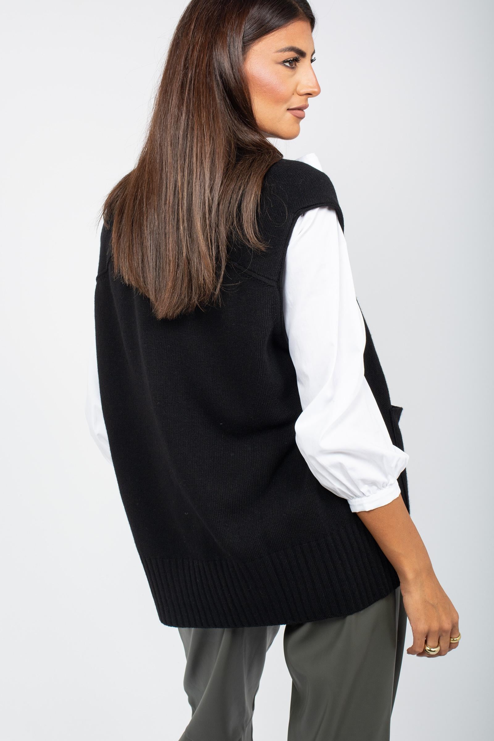 cardigan in lana merinos EQM0486I 16 AMANTO