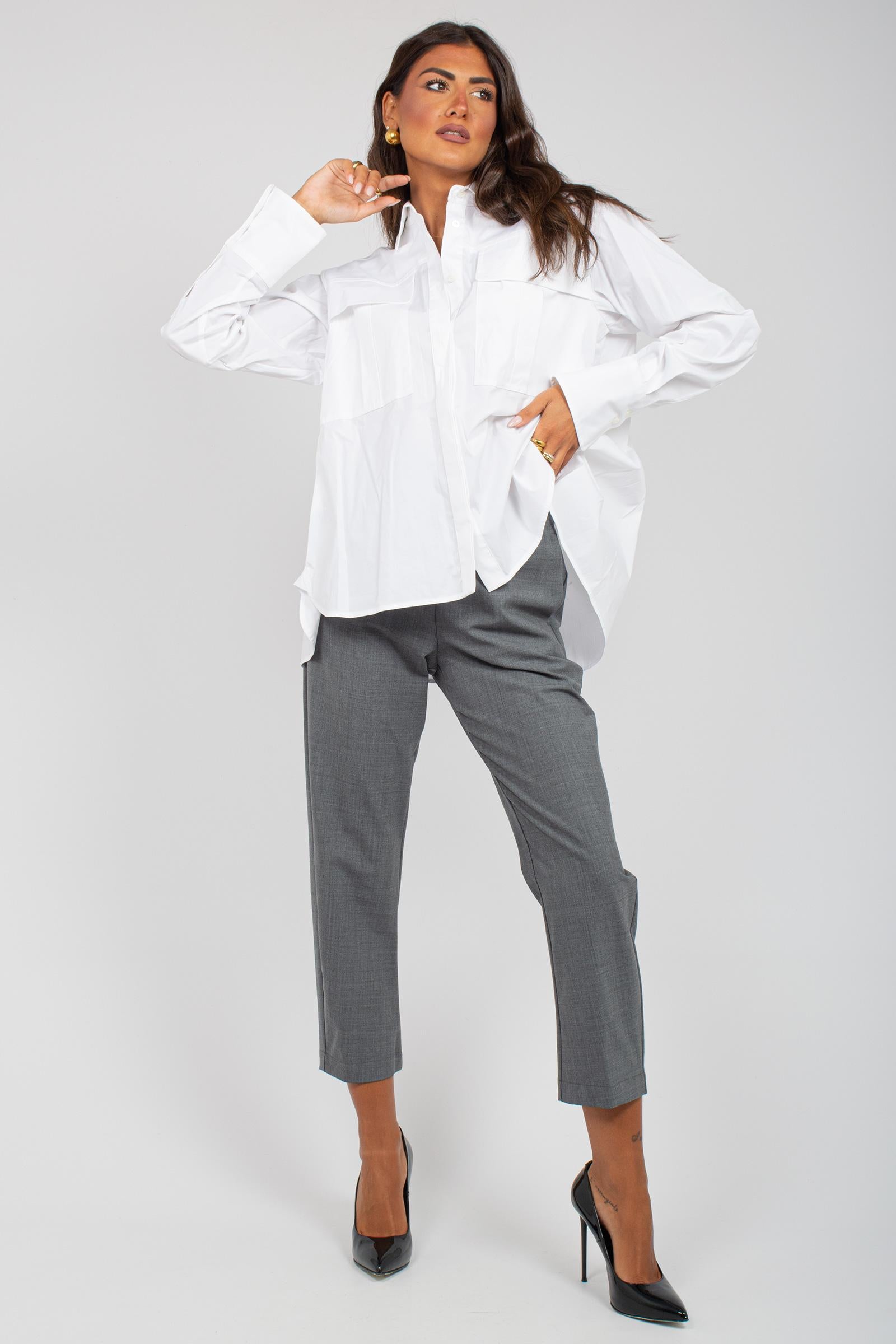 camicia in cotone 'samuela' Y5WK09 A01 SEMICOUTURE