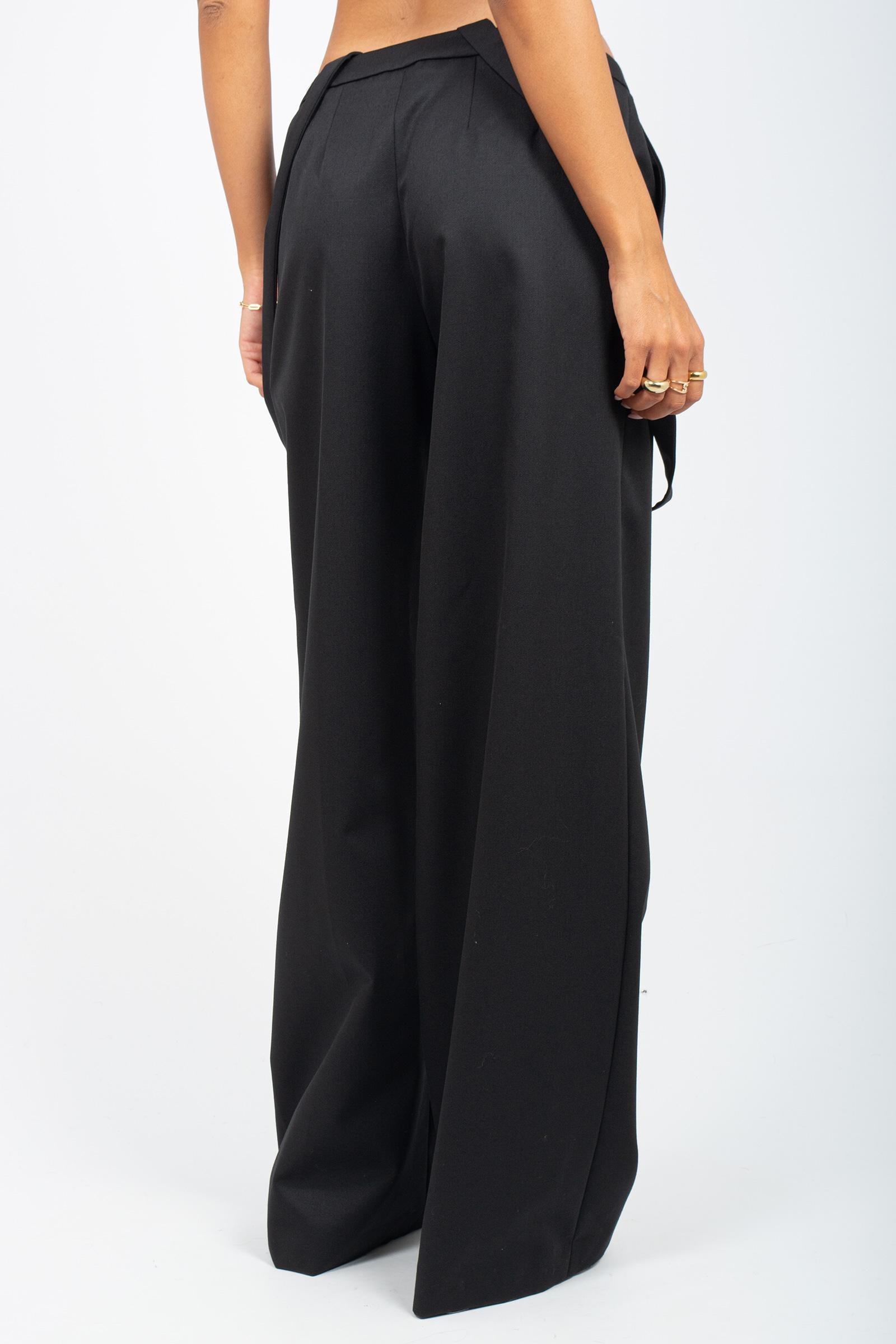 pantalone con bretelle in gabardine di lana 'diana' CDVSDNZX0STD SD740990 PT TORINO