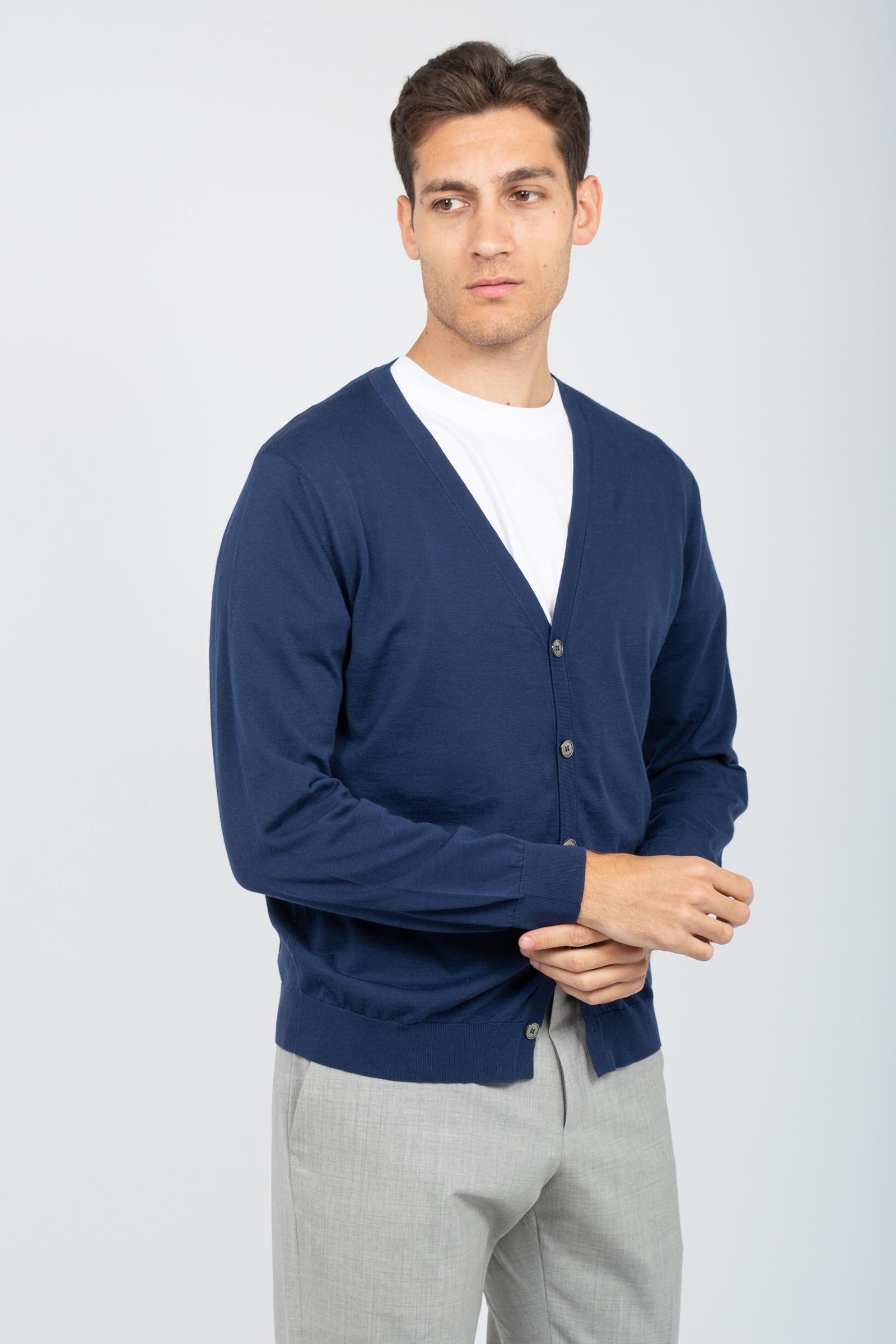 cardigan in cotone unito D0GN109 770 DRUMOHR