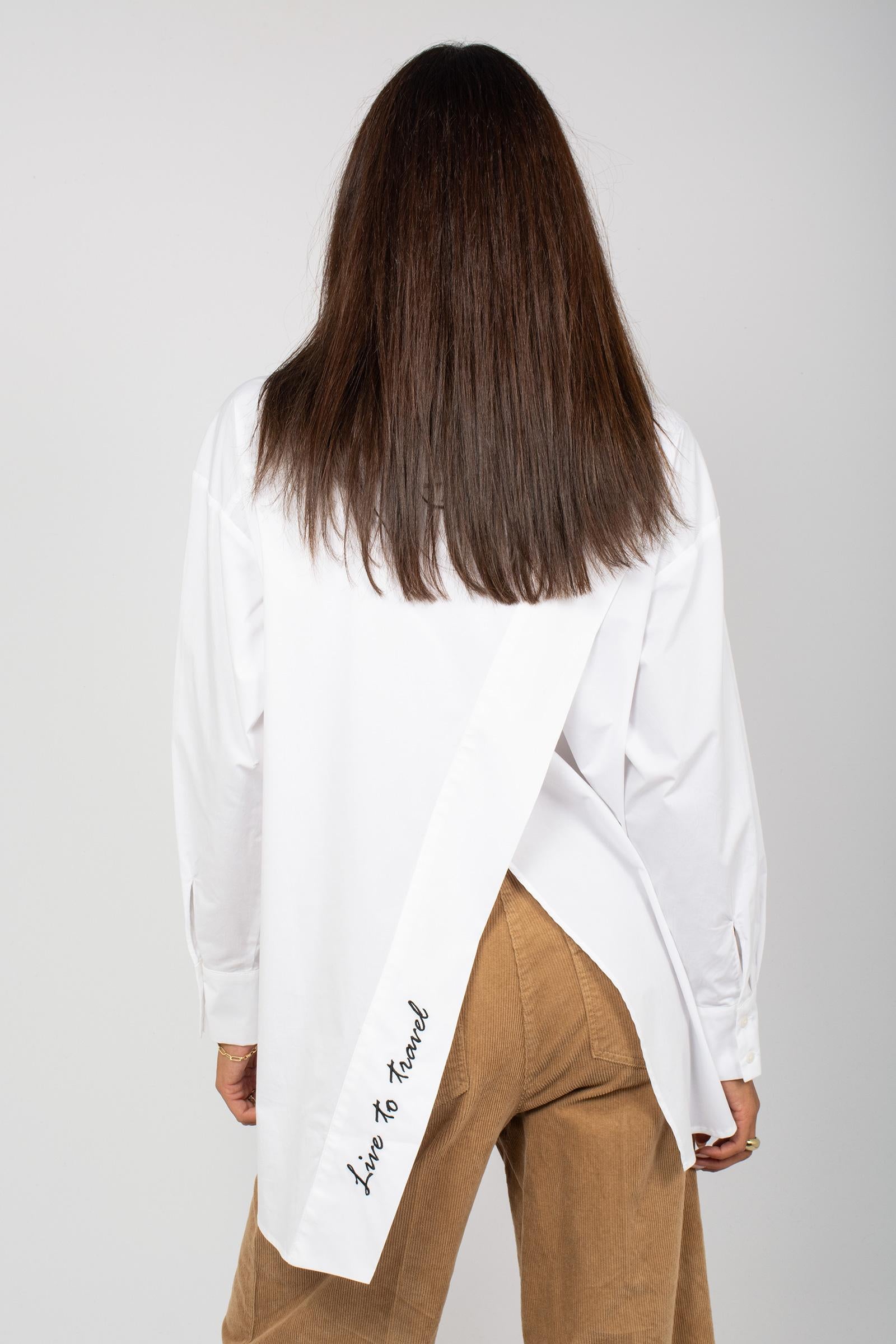 camicia oversize in cotone 5047R002905N 01 DIANA GALLESI