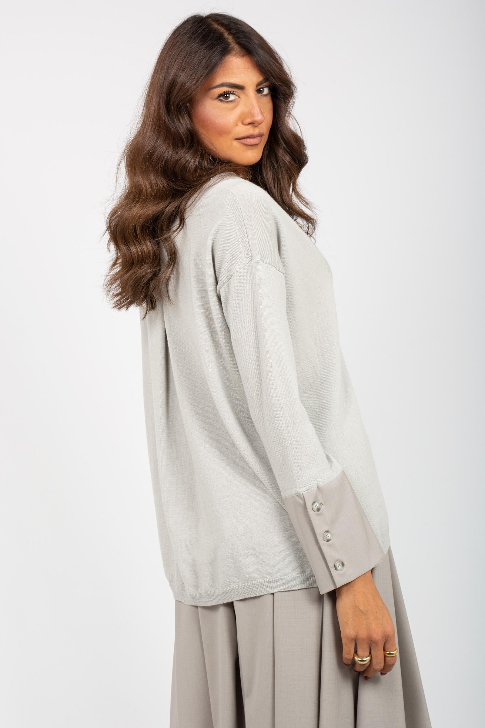 blusa in lana merinos EQM0488I 60 AMANTO
