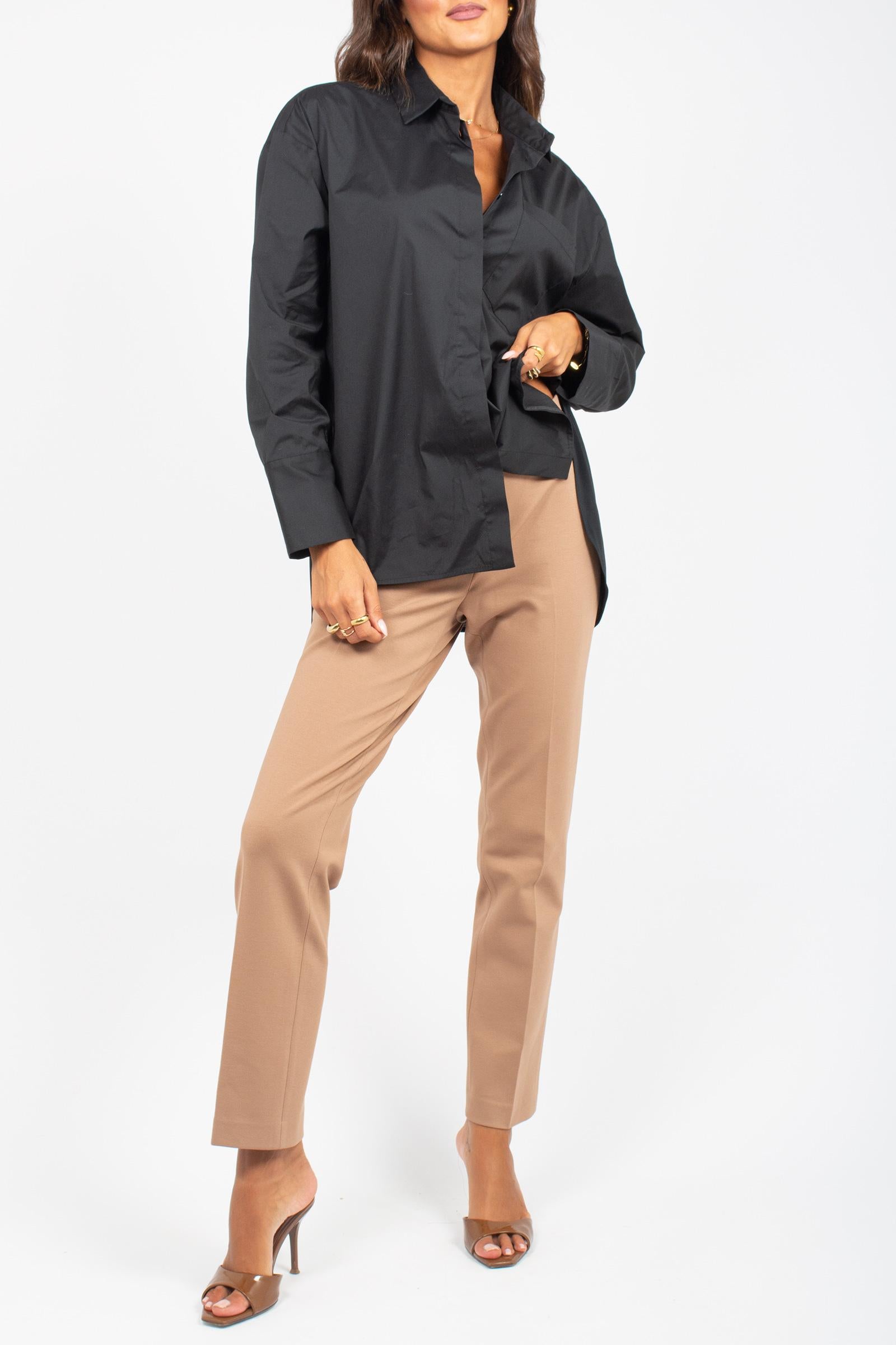 camicia in cotone e seta 'alberta' Y5WK31 Y69 SEMICOUTURE