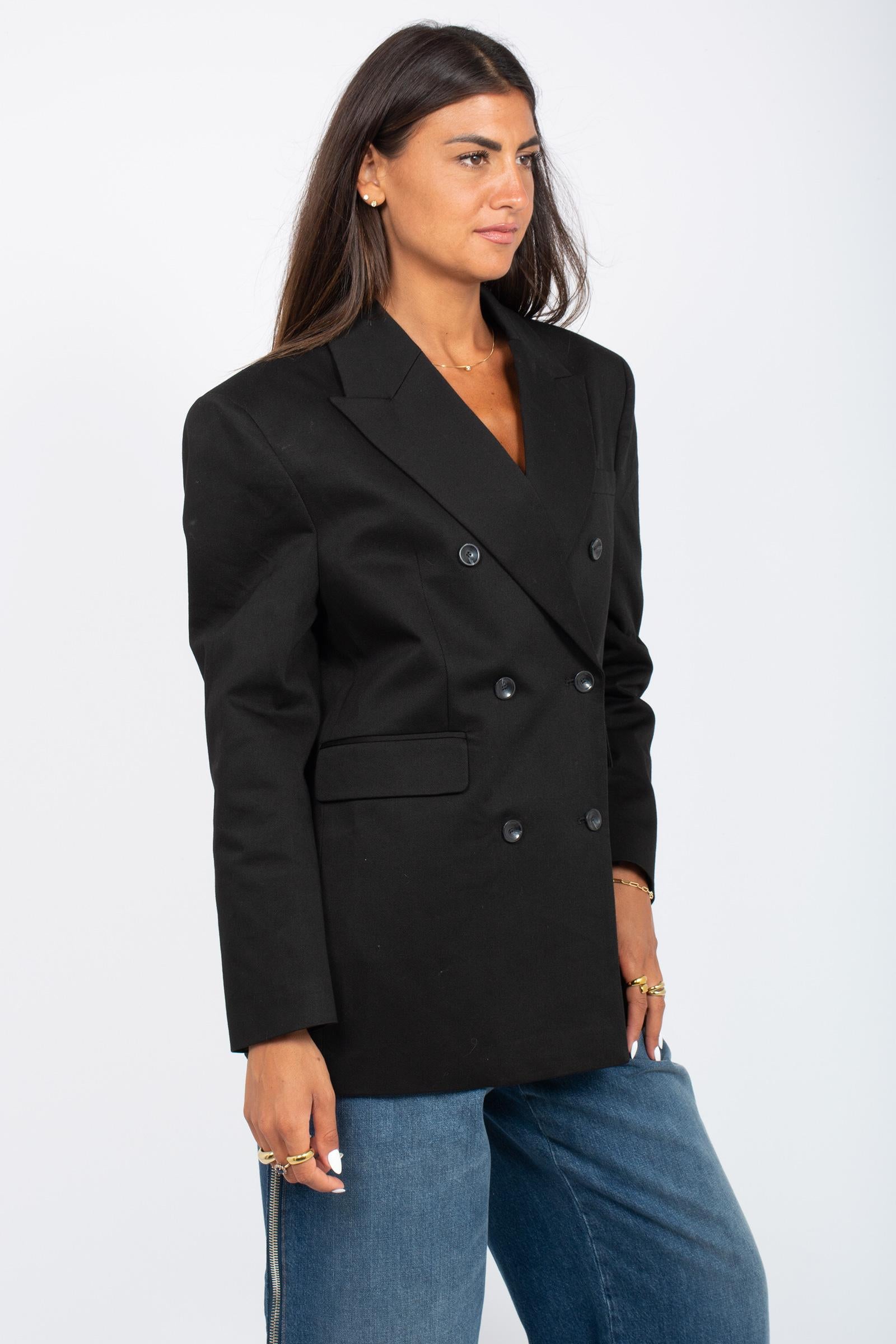 Giacca oversize in misto cotone 7N106A14 BLK 7 FOR ALL MANKIND