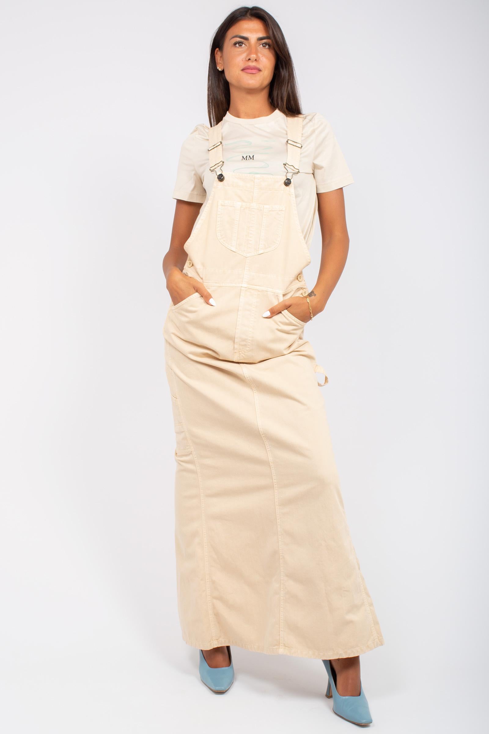 Salopette in denim Y5SO22 E45 SEMICOUTURE