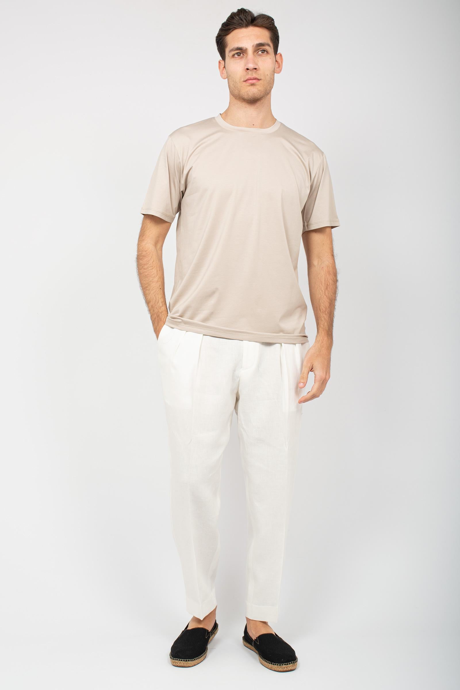 t-shirt in cotone B6D0055 CORDA AMARANTO