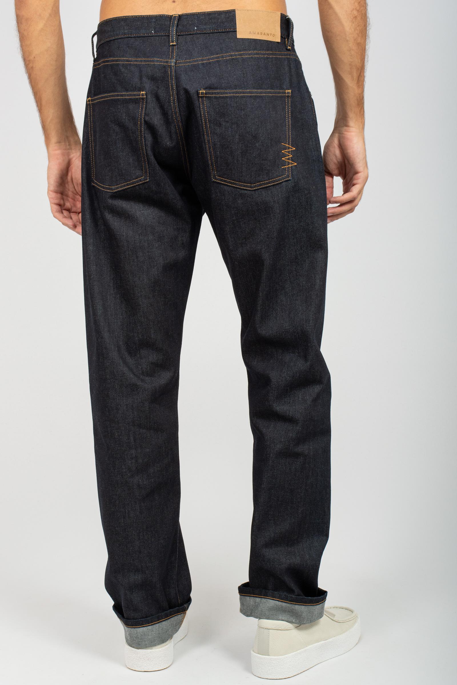 denim in cotone wide fit B6F0058 DENIMRAW AMARANTO