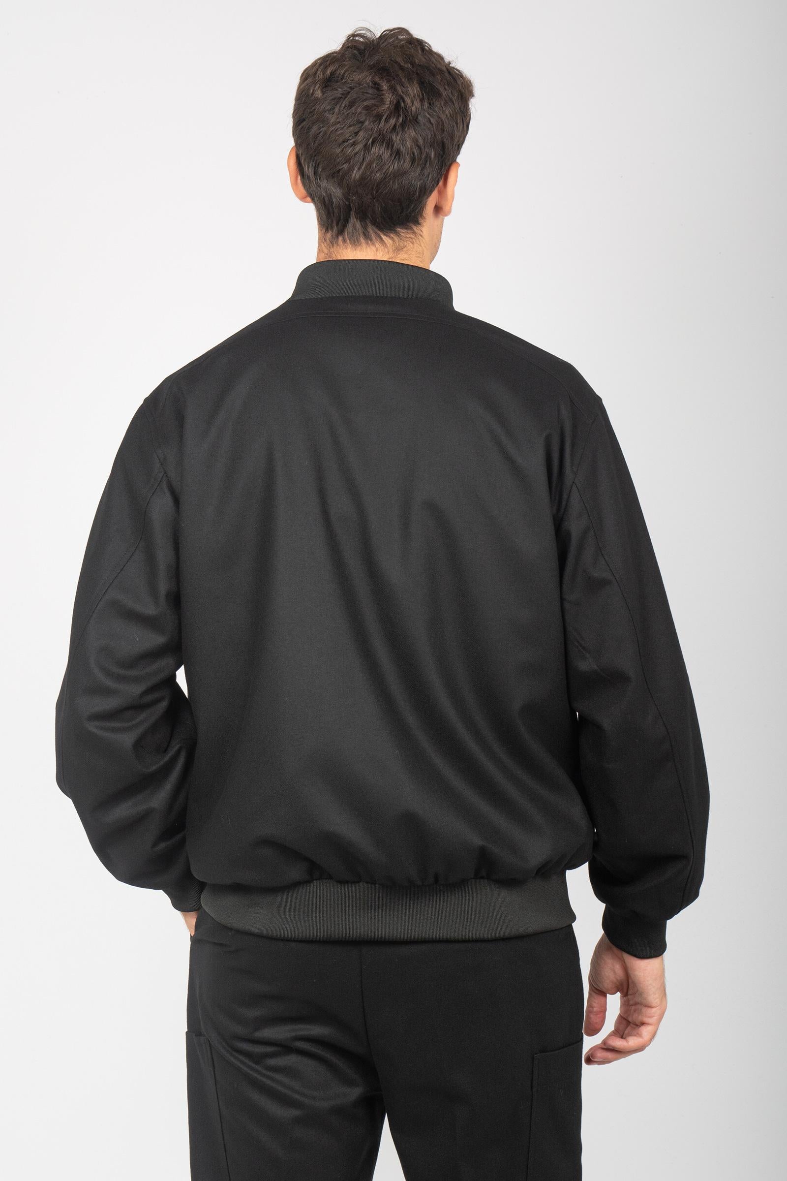 bomber in misto lana 'bomber' BOMBERWBS NERO BE ABLE