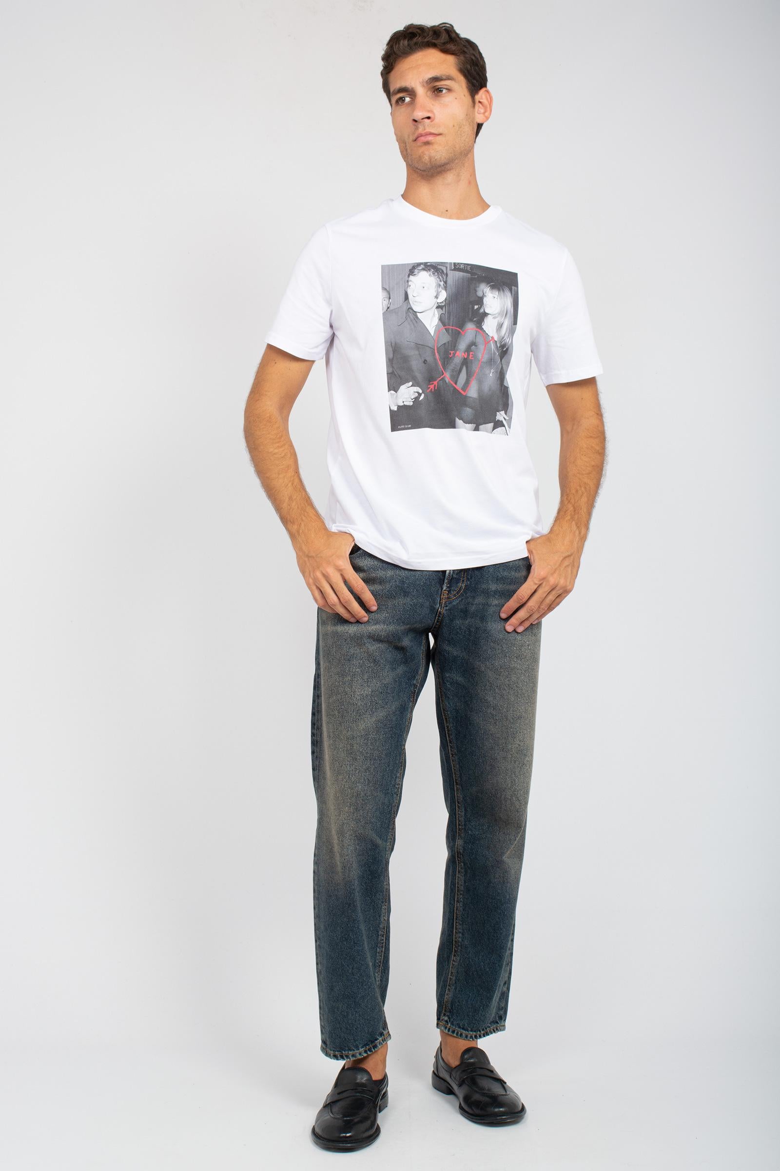 t-shirt in cotone 'birk' TSBSIC923BIRK WHT ELITE
