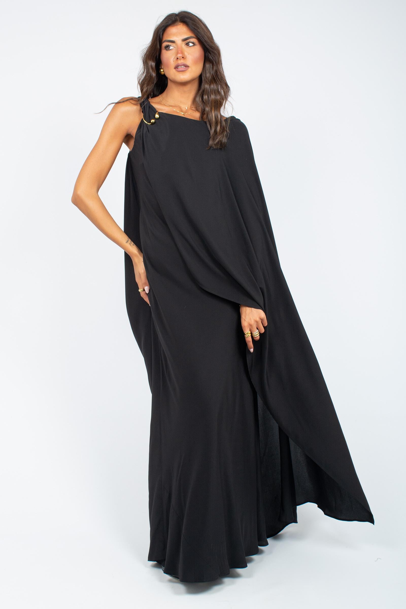 abito lungo in seta 'ross' P5WT17 Y69 ERIKA CAVALLINI