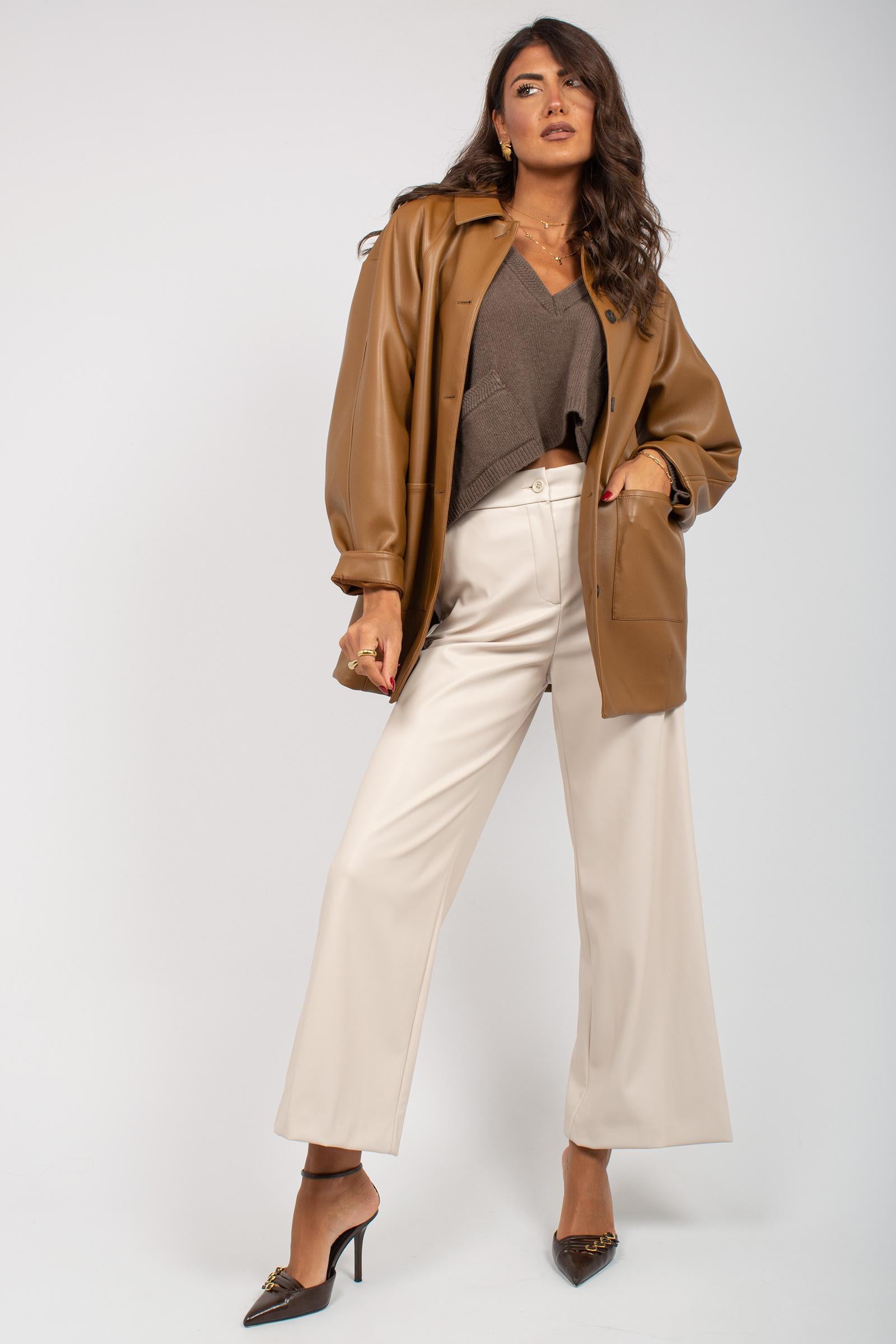 Giacca in ecopelle 'fuoco' 2526916067000 003 MM - MAX MARA