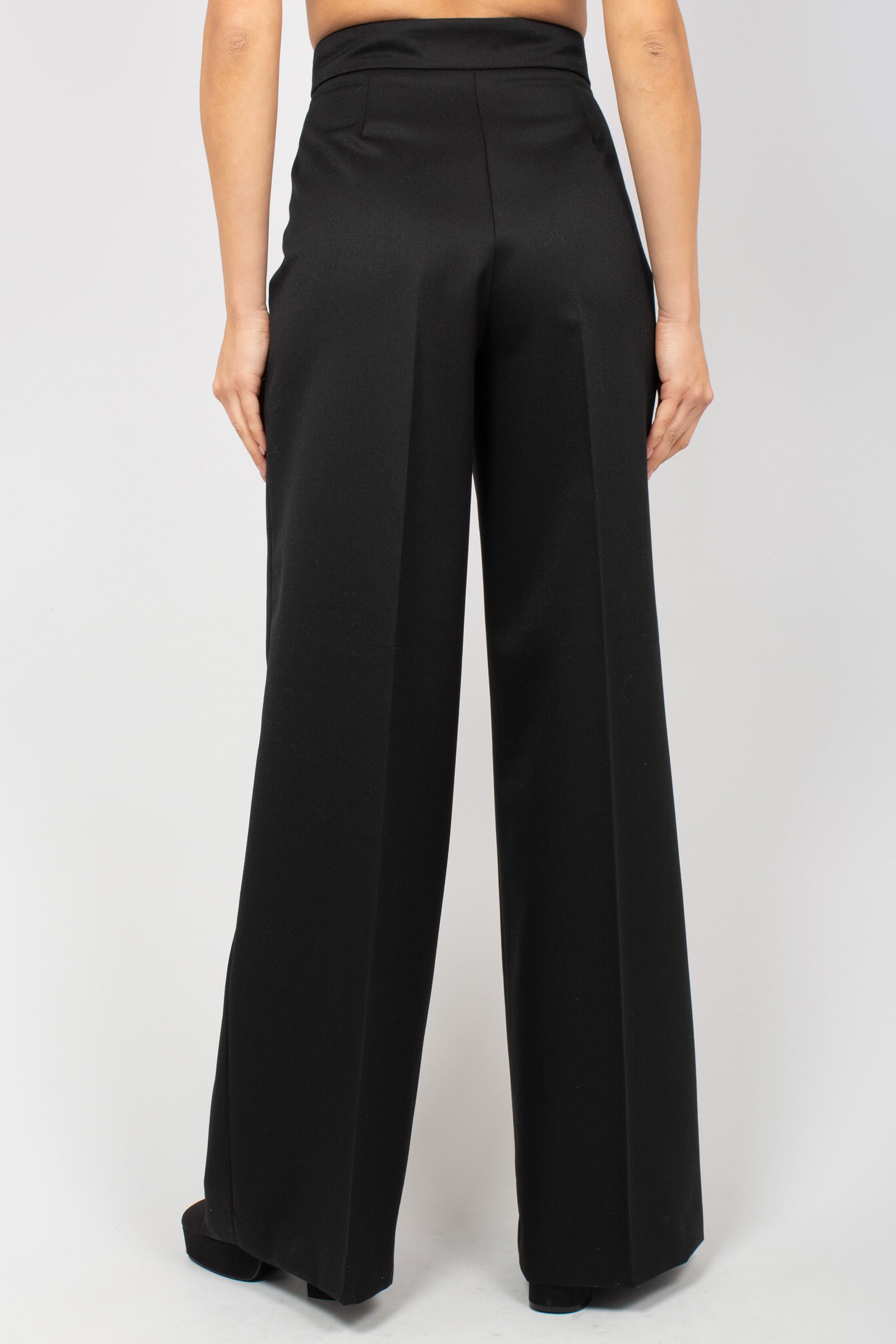 pantalone ampio in gabardine di lana 'beatrice' CDVSBEZ00STD SD740990 PT TORINO 