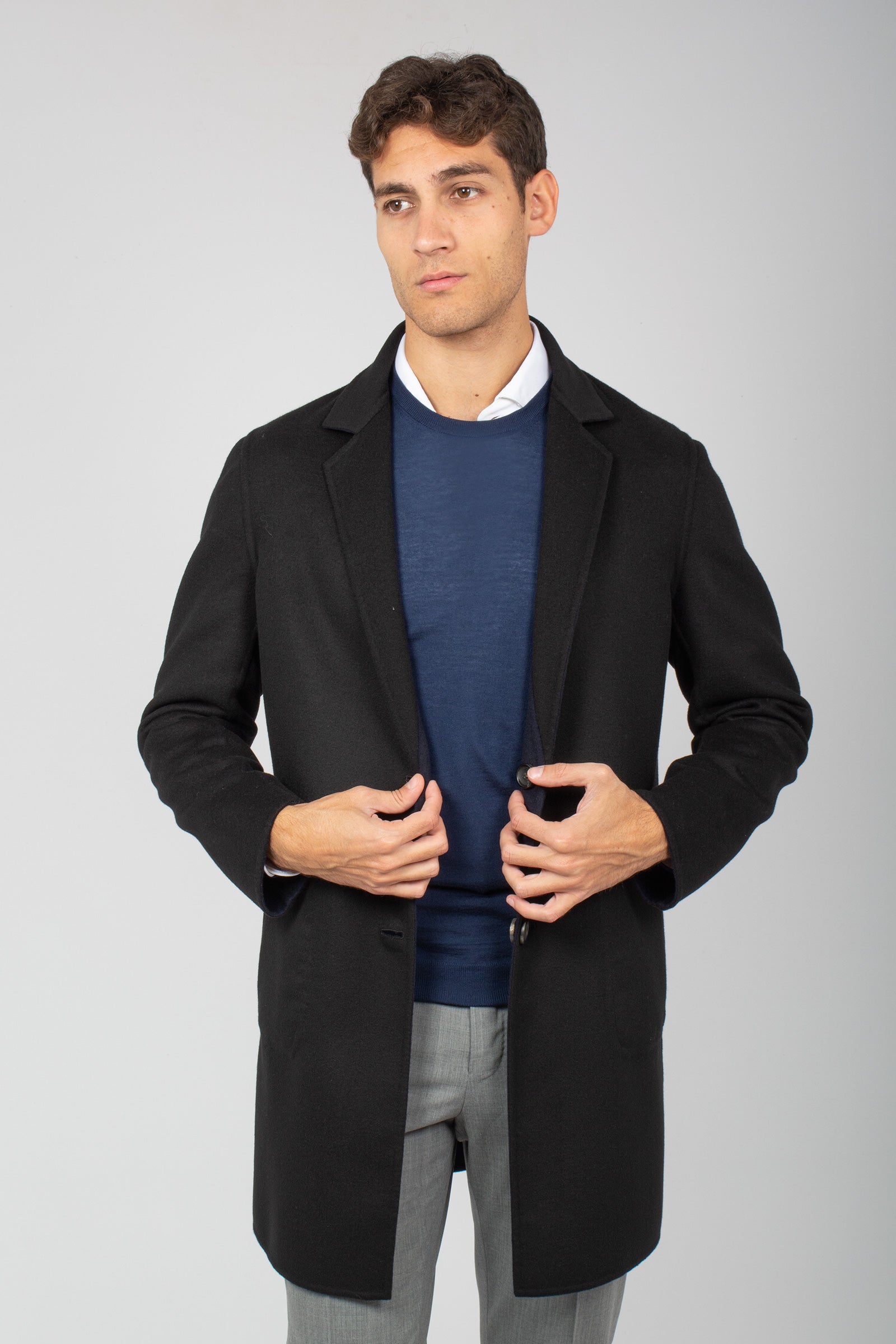 cappotto uomo in lana vergine 'loro piana capolavoro' 12000763203 9897 TARDIA 