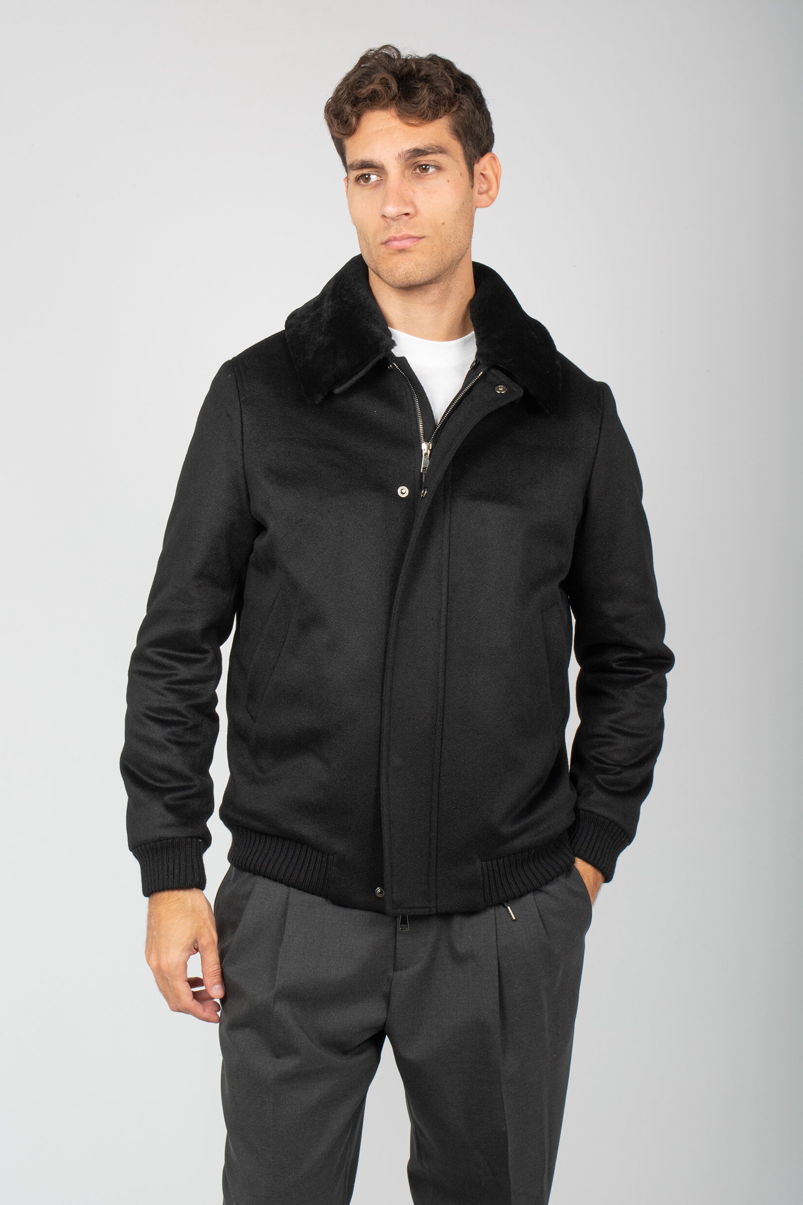 giacca in montone e cashmere loro piana 22000865306X112 9670 TARDIA 