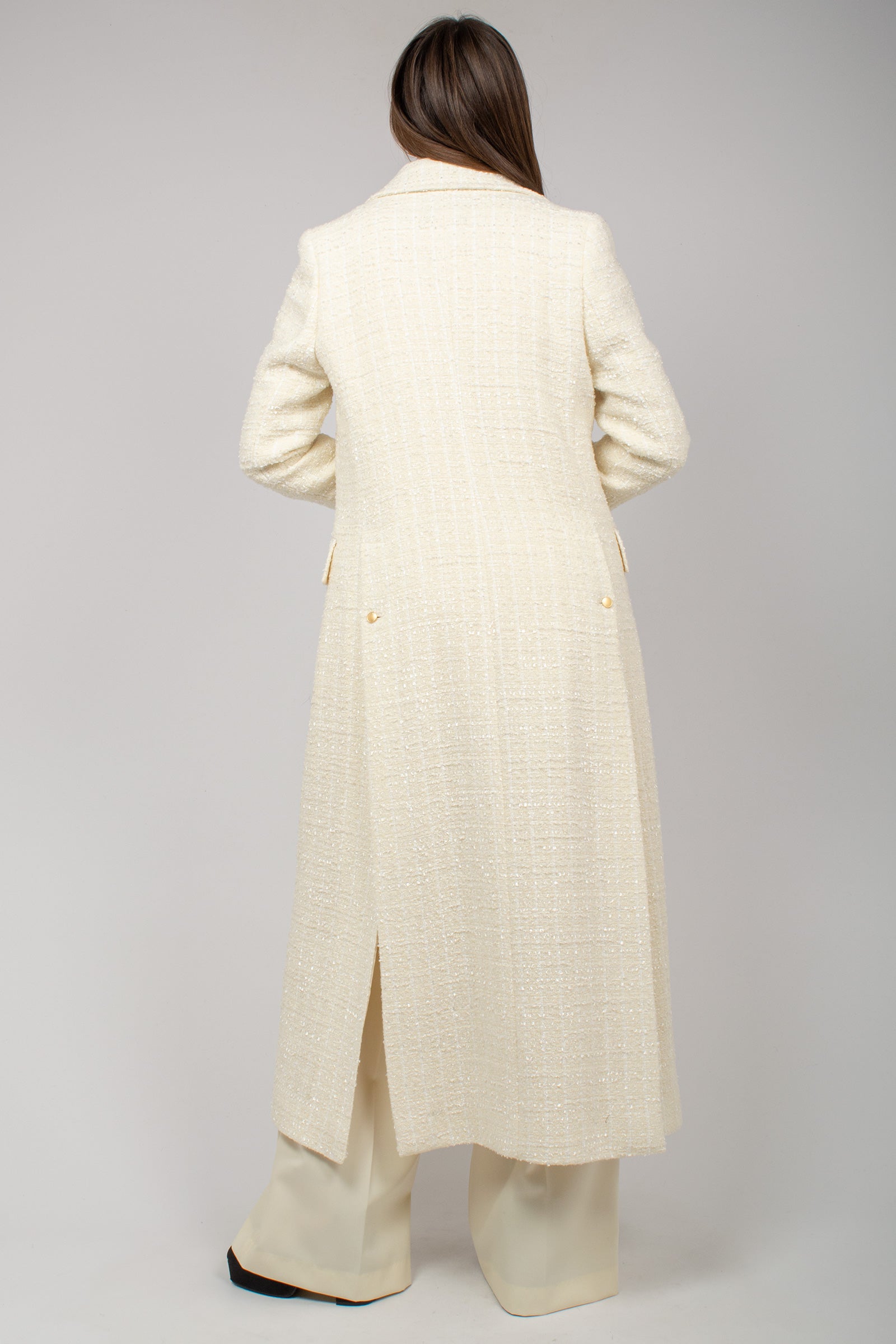 cappotto in tweed di misto lana 7400285501 1147 TARDIA 