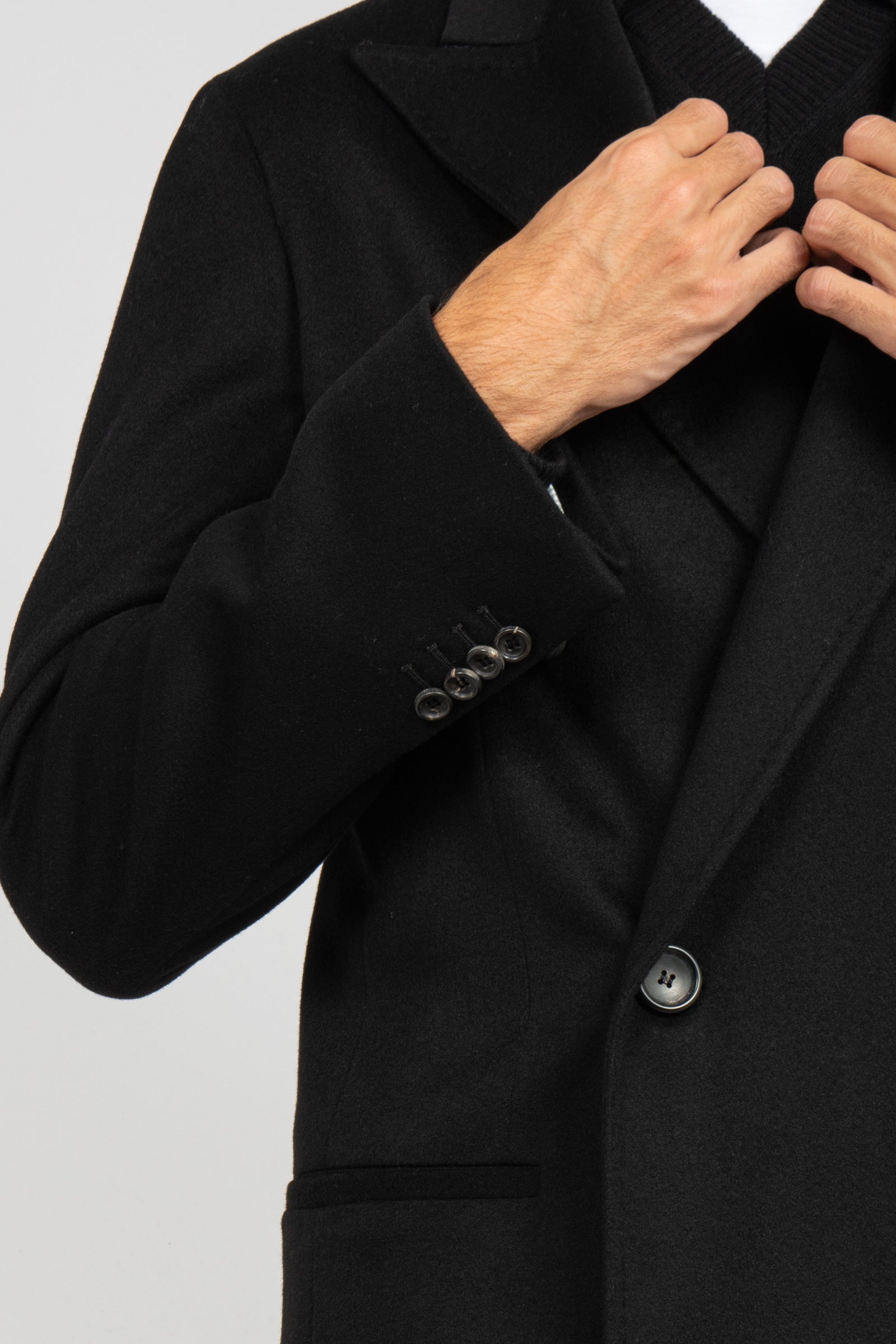 cappotto doppio petto in panno di lana 'capolavoro loropiana' 8400784400 9351 TARDIA 