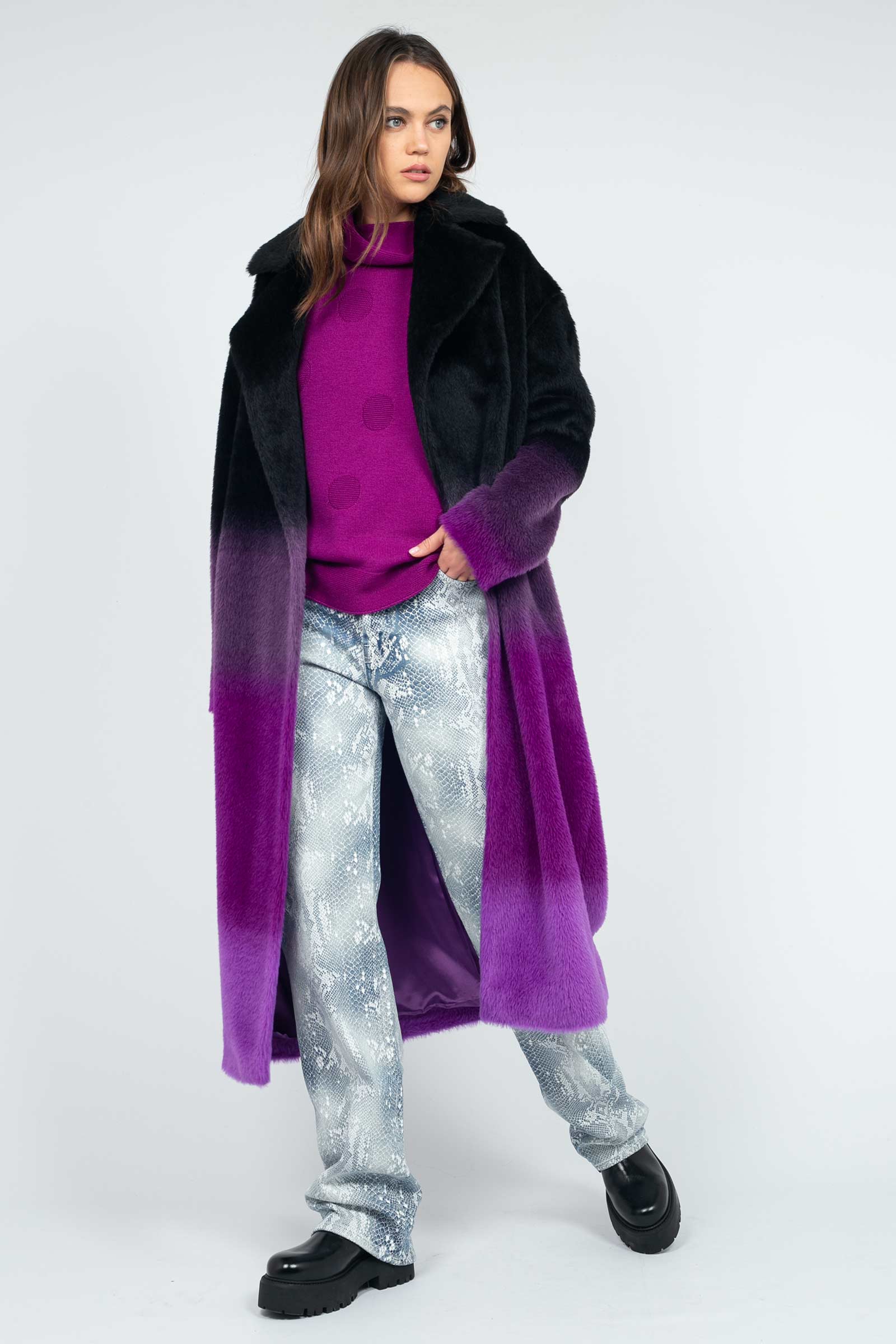 cappotto in alpaca degrade' 8700264320 751 TARDIA 
