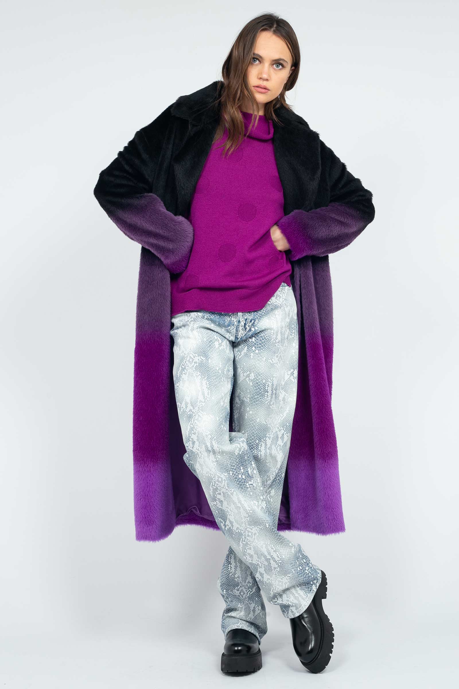 cappotto in alpaca degrade' 8700264320 751 TARDIA 
