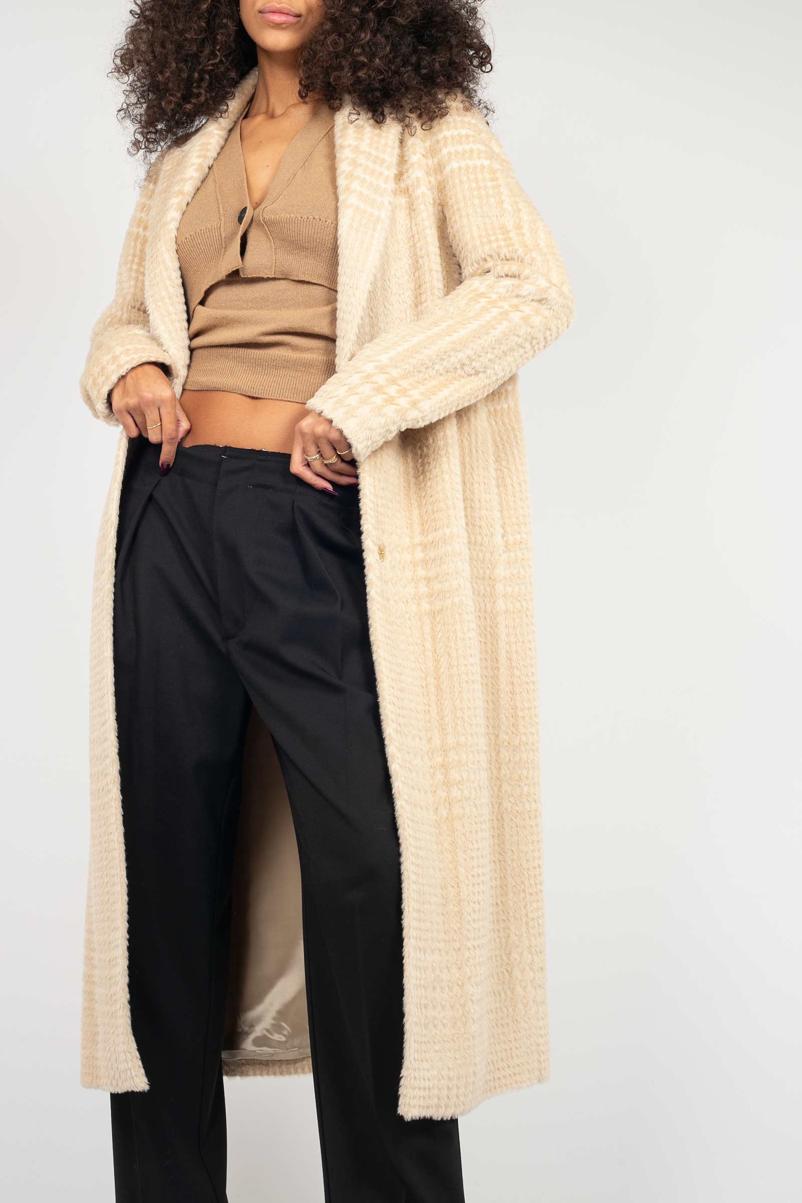 cappotto in alpaca pied de poule 9300264319 874 TARDIA 