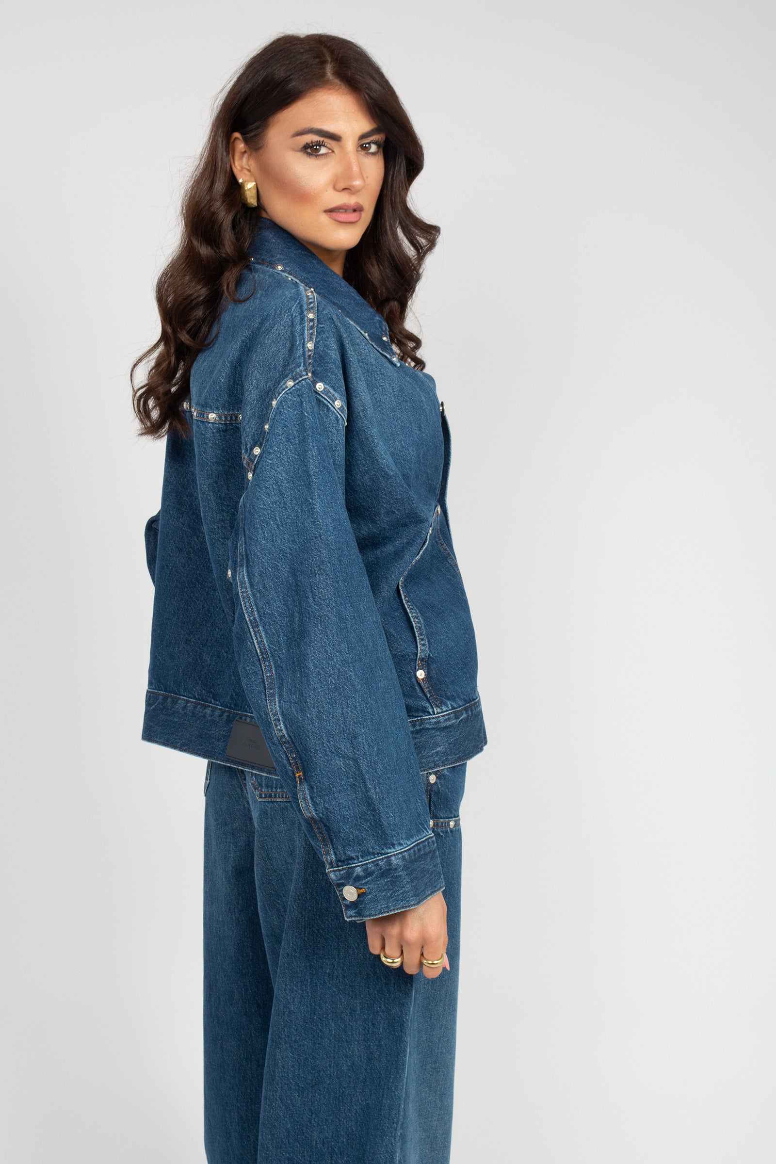 giacca con dettagli carpenter 7UJ80066 LEBLUE 7 FOR ALL MANKIND 