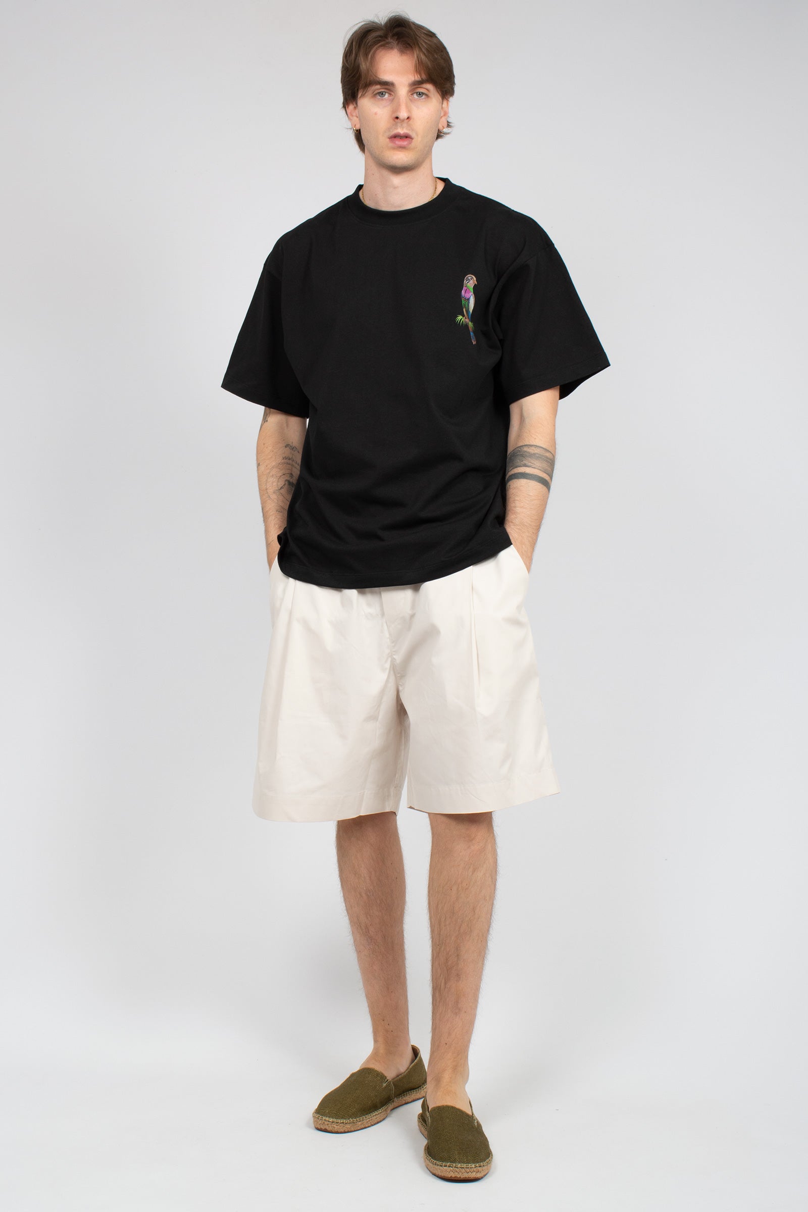 shorts in popeline di cotone S6PKMABE005 013 A PAPER KID 