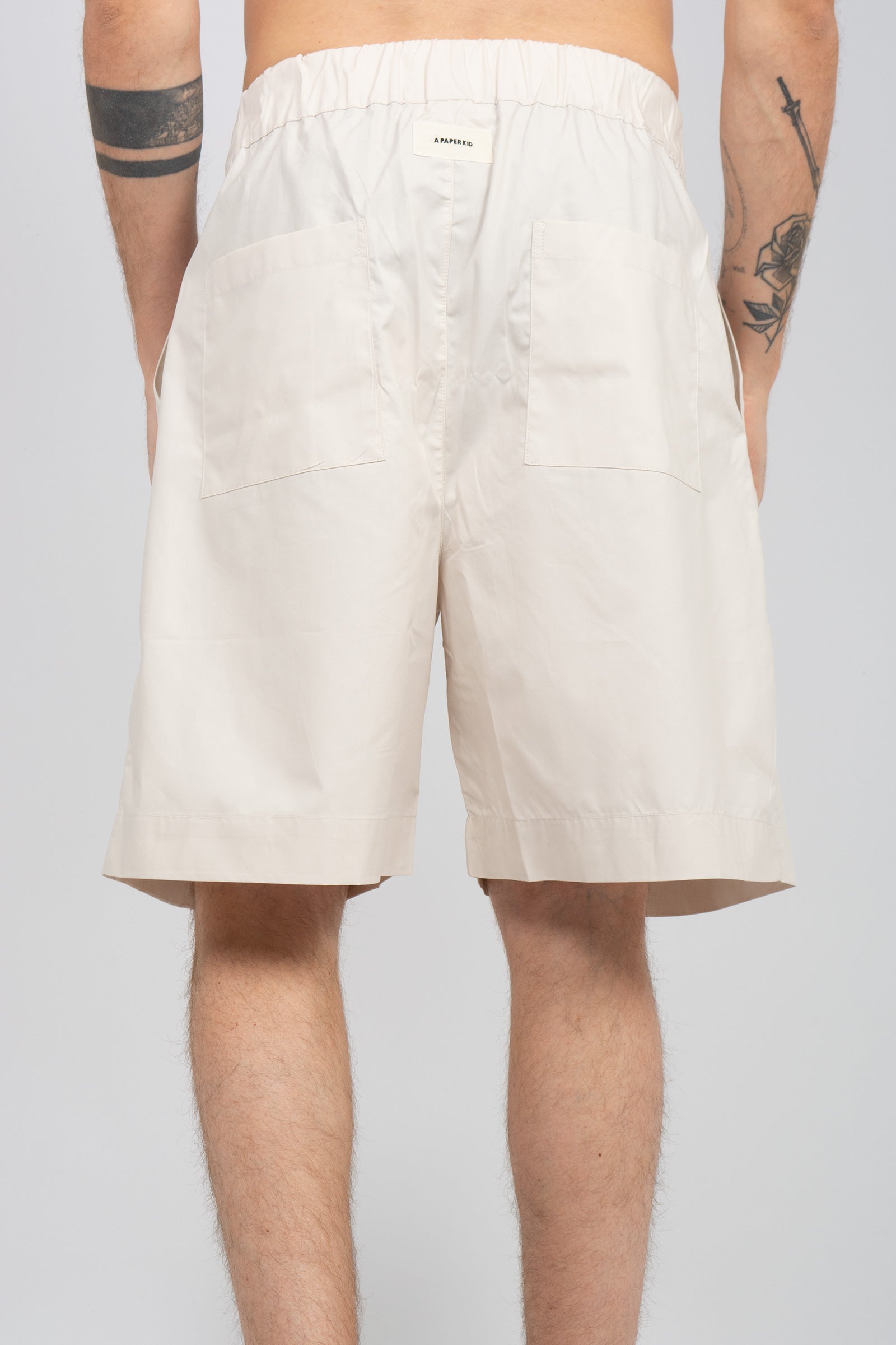 shorts in popeline di cotone S6PKMABE005 013 A PAPER KID 