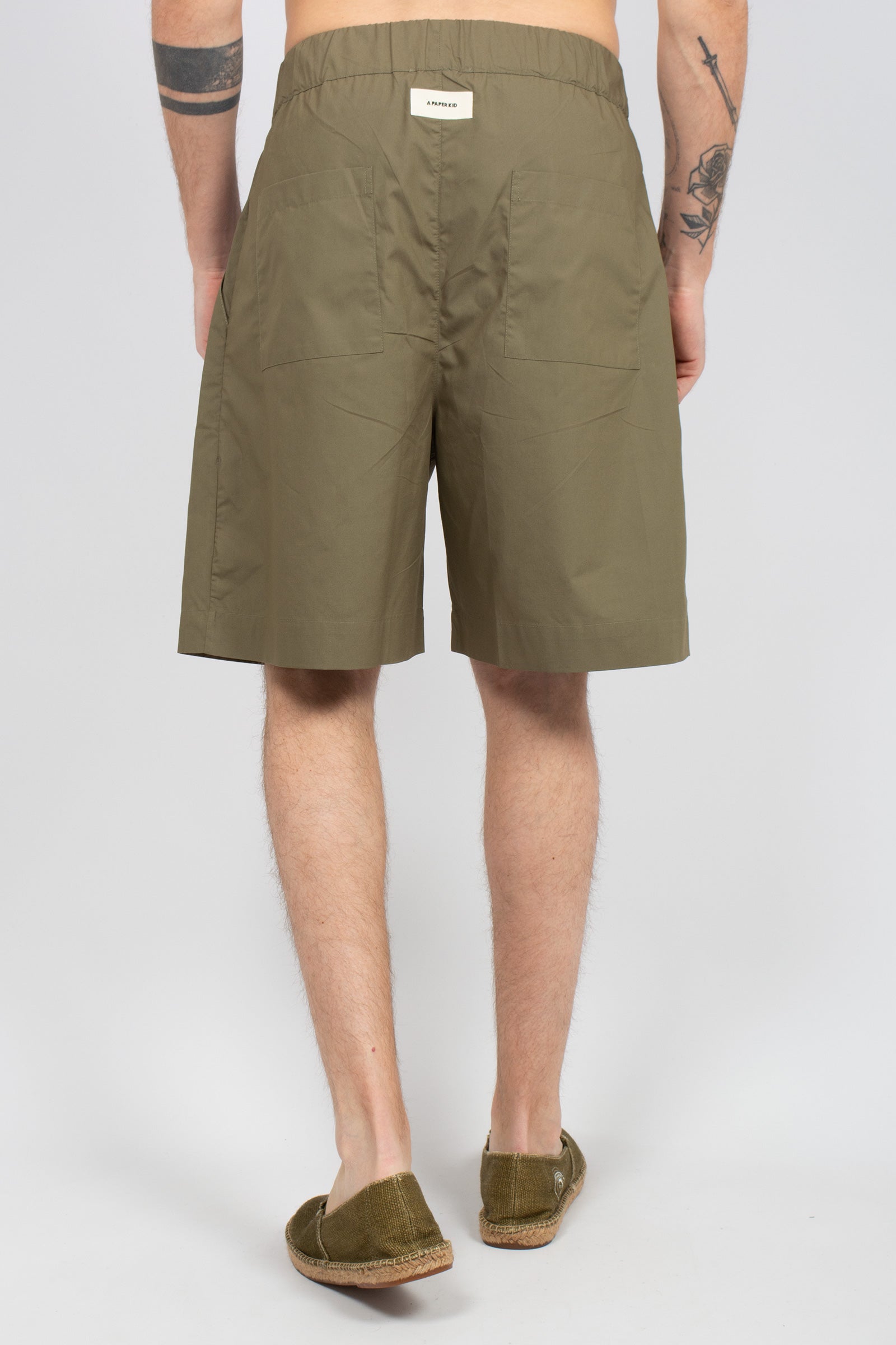 shorts in popeline di cotone S6PKMABE005 084 A PAPER KID 