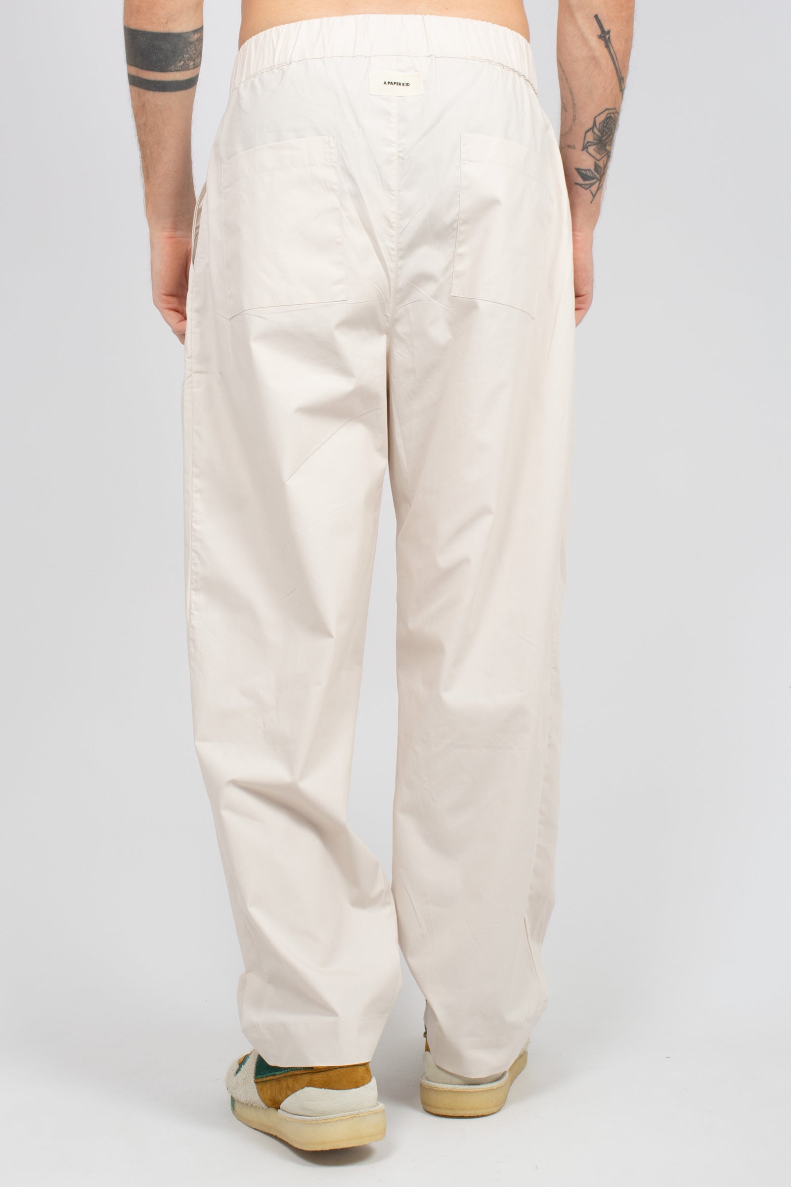 jogger in popeline di cotone S6PKMAPA004 013 A PAPER KID 