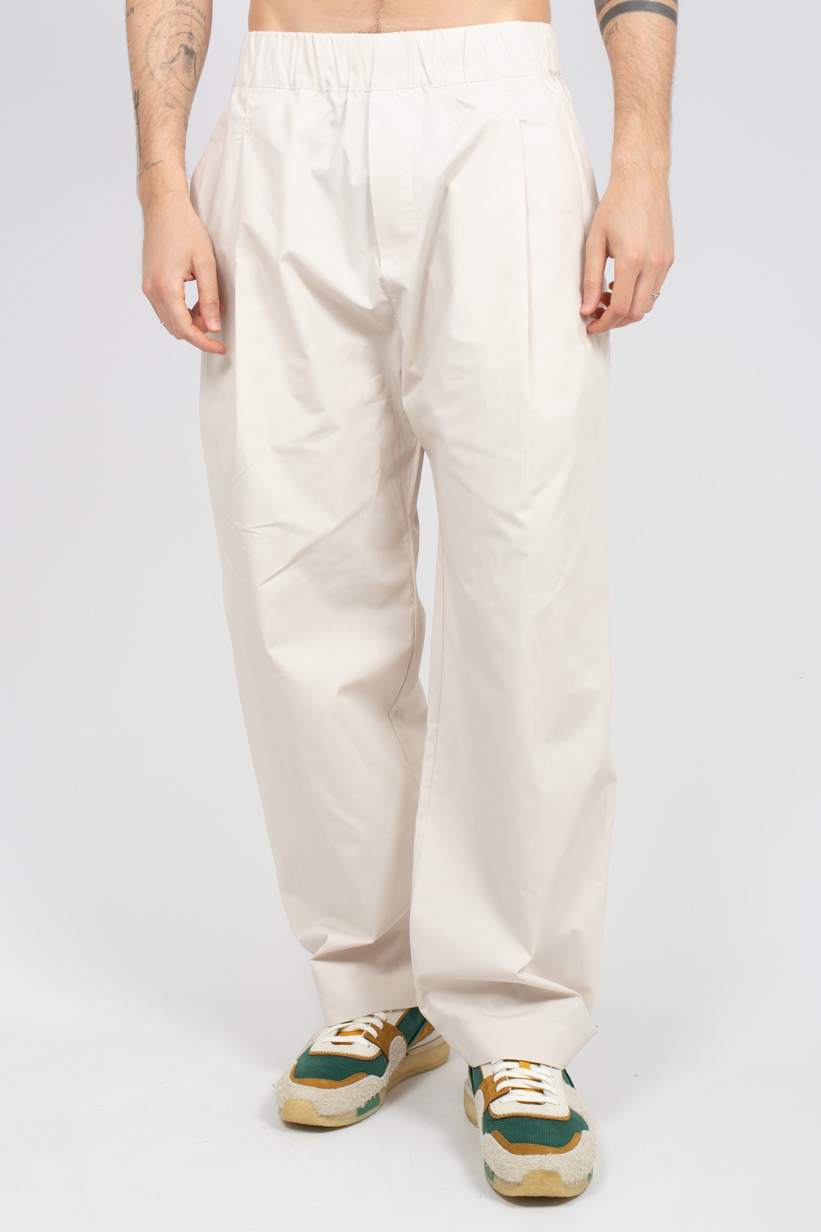 jogger in popeline di cotone S6PKMAPA004 013 A PAPER KID 