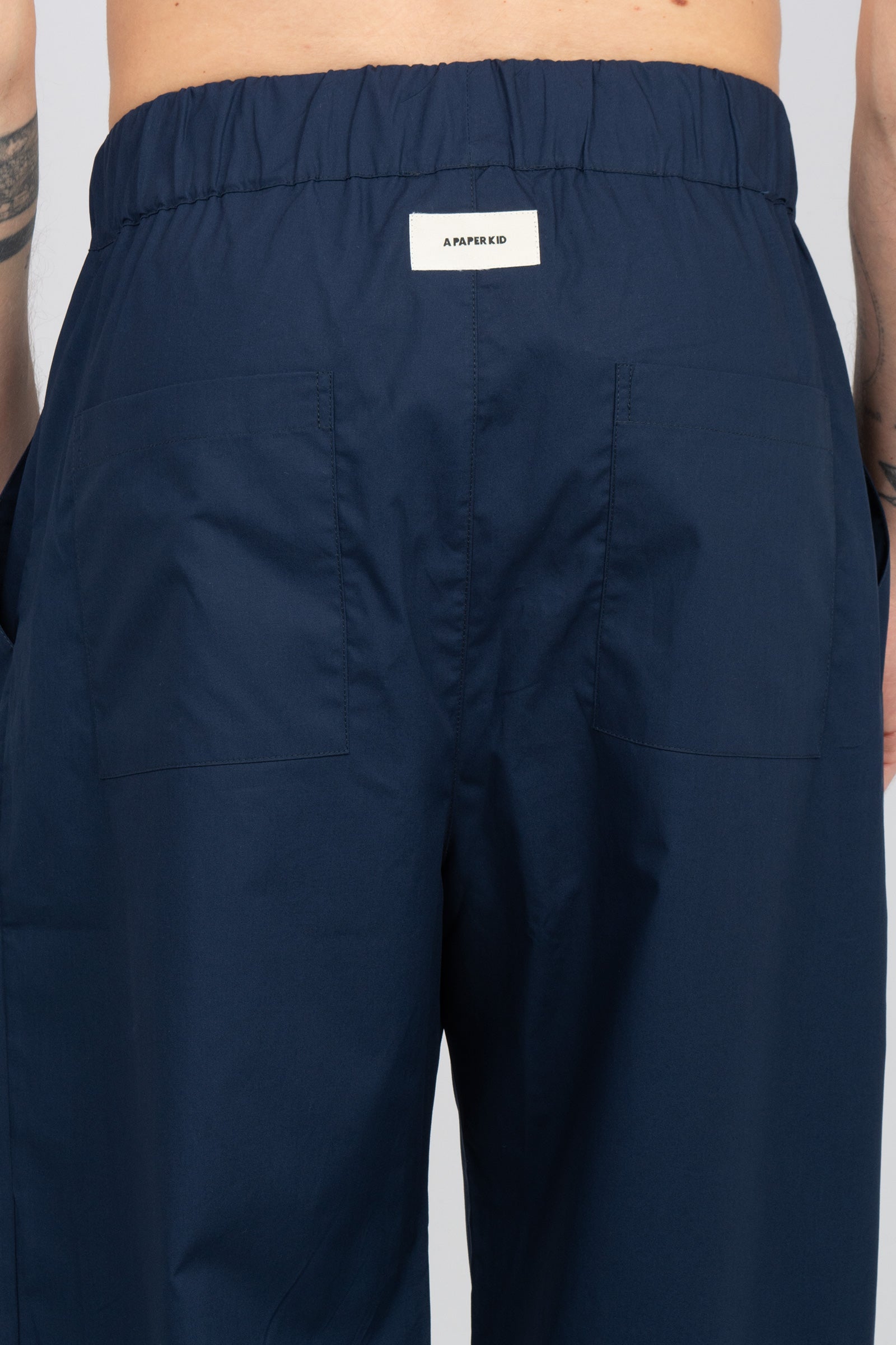 jogger in popeline di cotone S6PKMAPA004 060 A PAPER KID 