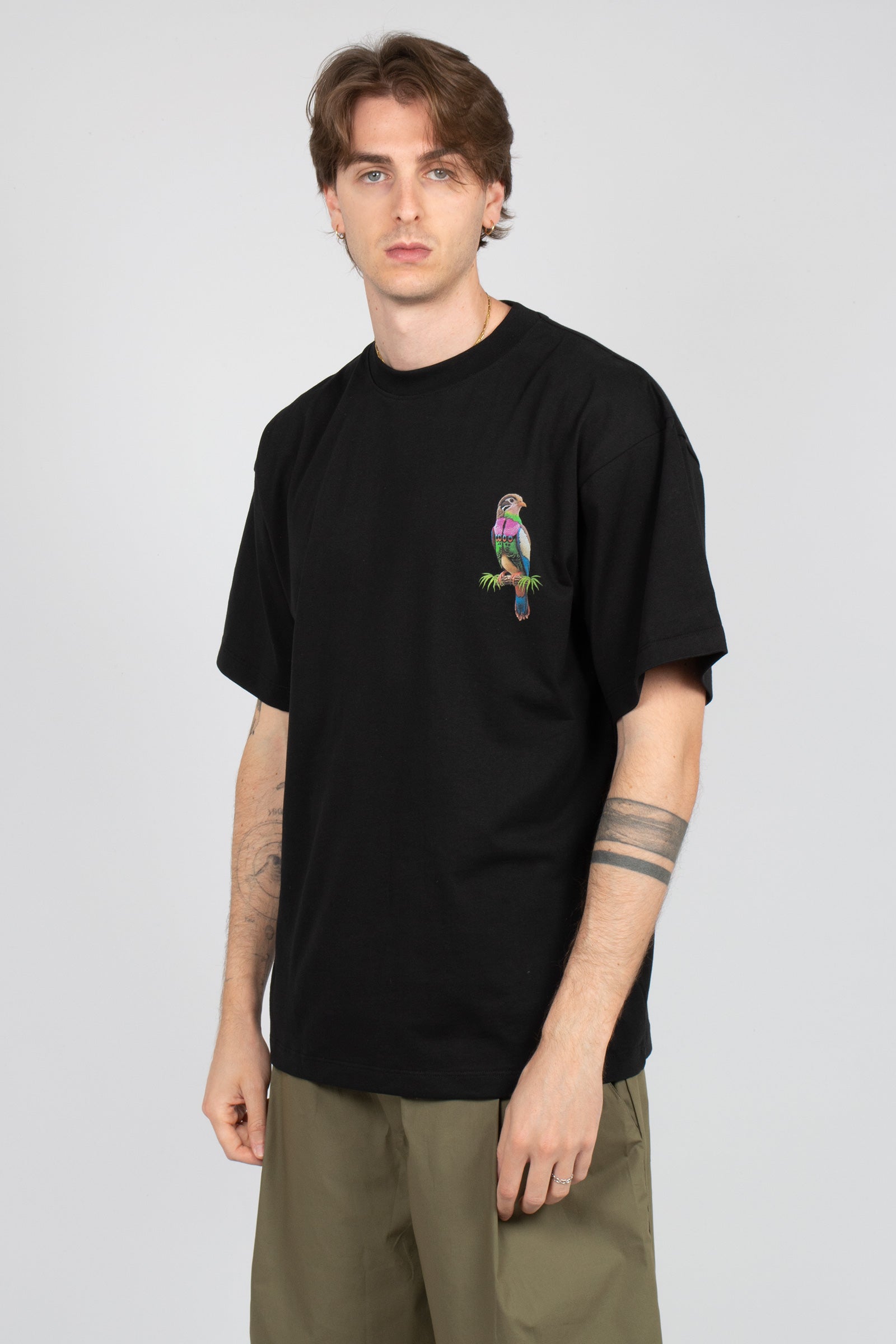 t-shirt in cotone con stampa S6PKUATH161 110 A PAPER KID 