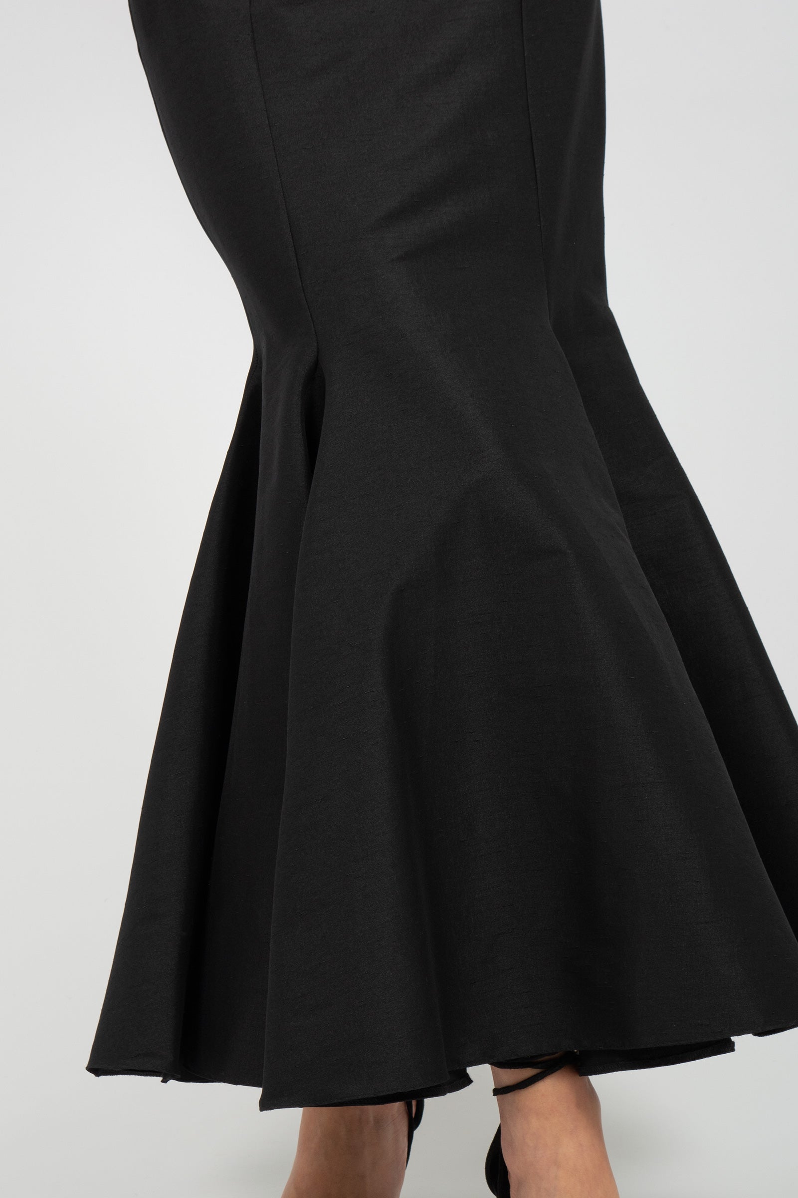 gonna svasata in shantung GO3554ART16152 BLACK ACTUALEE 